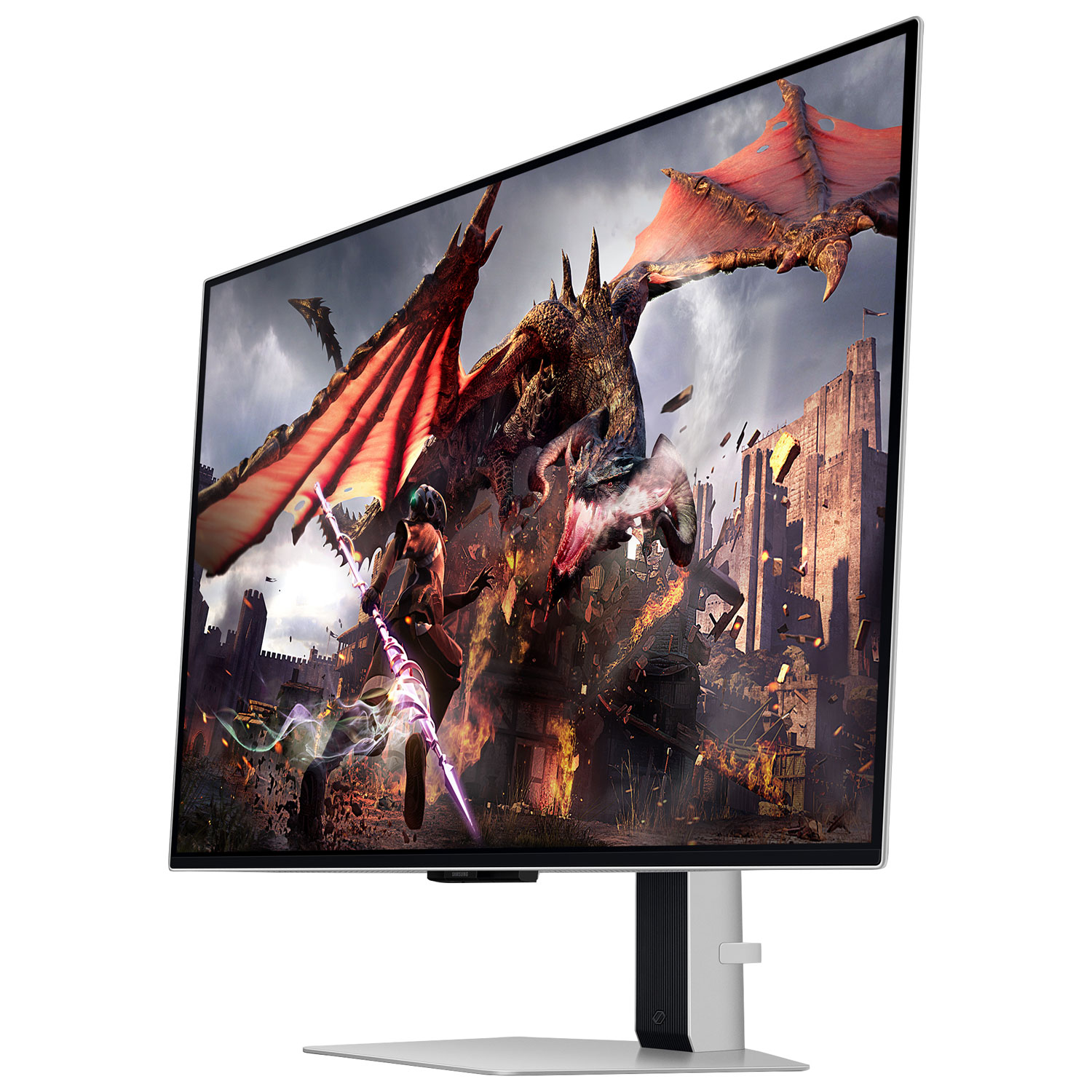 Moniteur DELO UHD 4K gàg 0,03 ms 240 Hz FreeSync/G-Sync 32 po de Samsung - Blanc