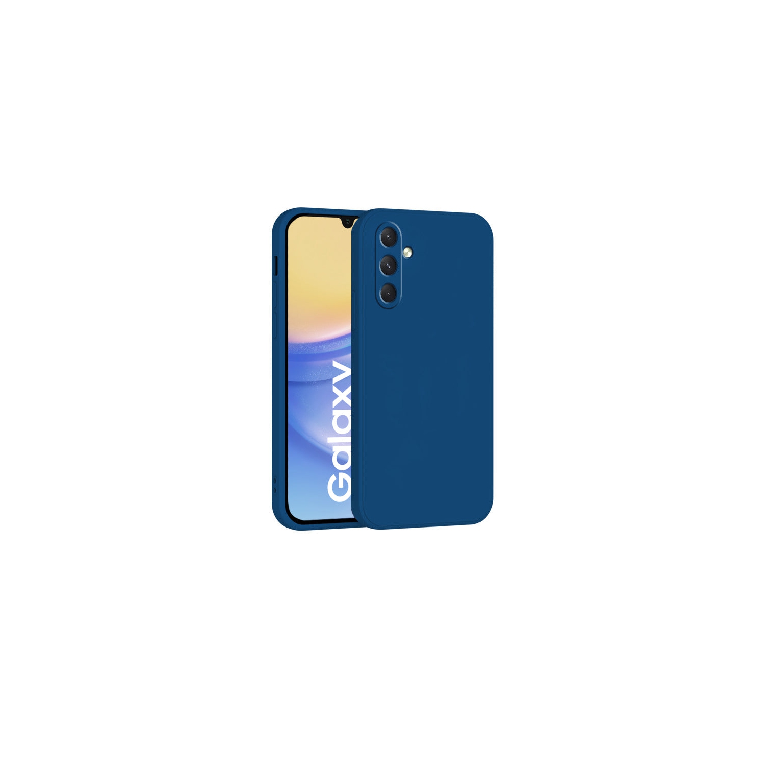 Étui souple bleu marine mat de PANDACO pour Galaxy A15 de Samsung