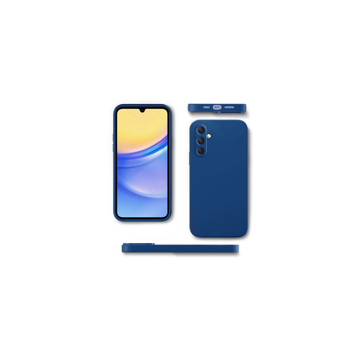 Étui souple noir mat de PANDACO pour Galaxy A15 de Samsung