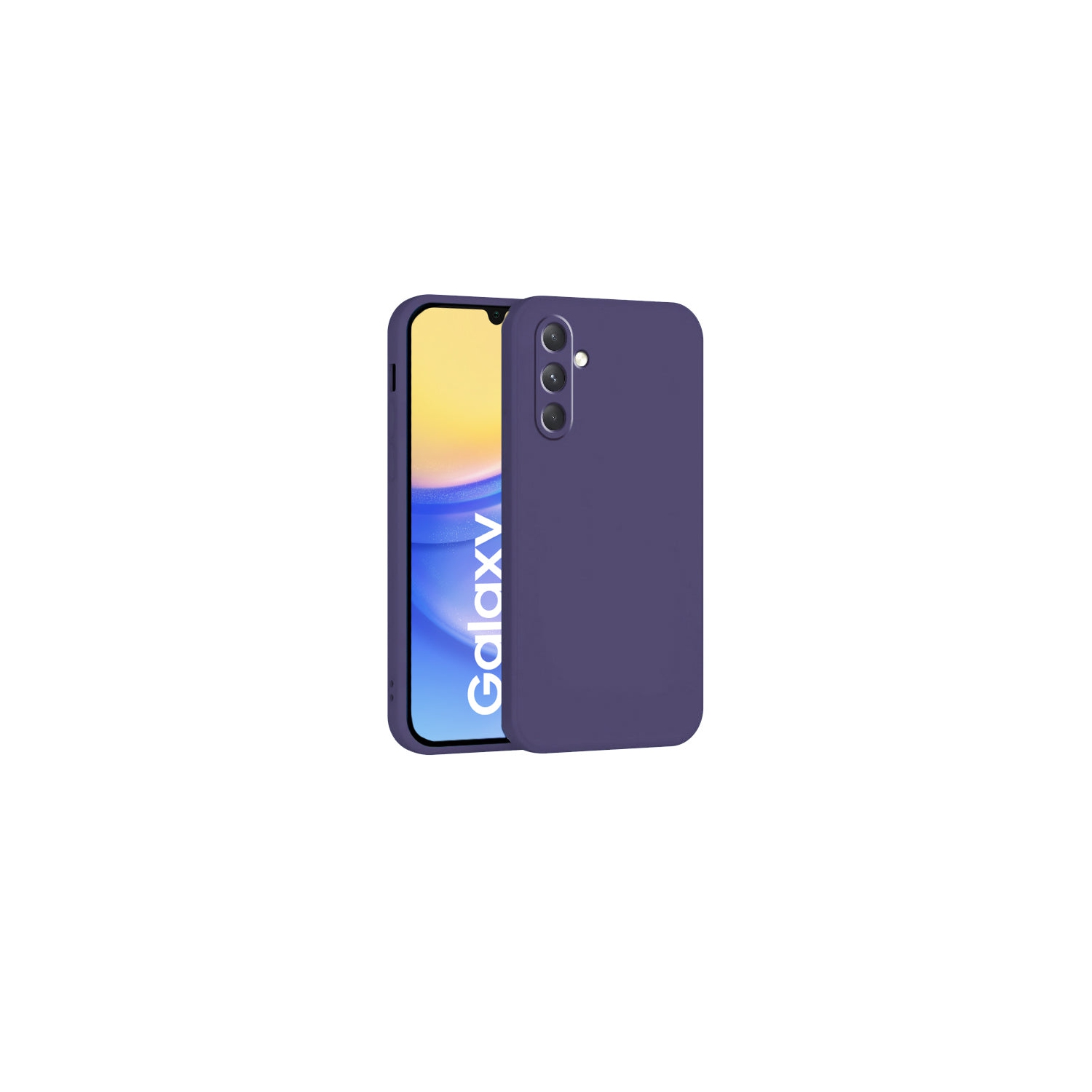 PANDACO Soft Shell Matte Violet Case for Samsung Galaxy A15