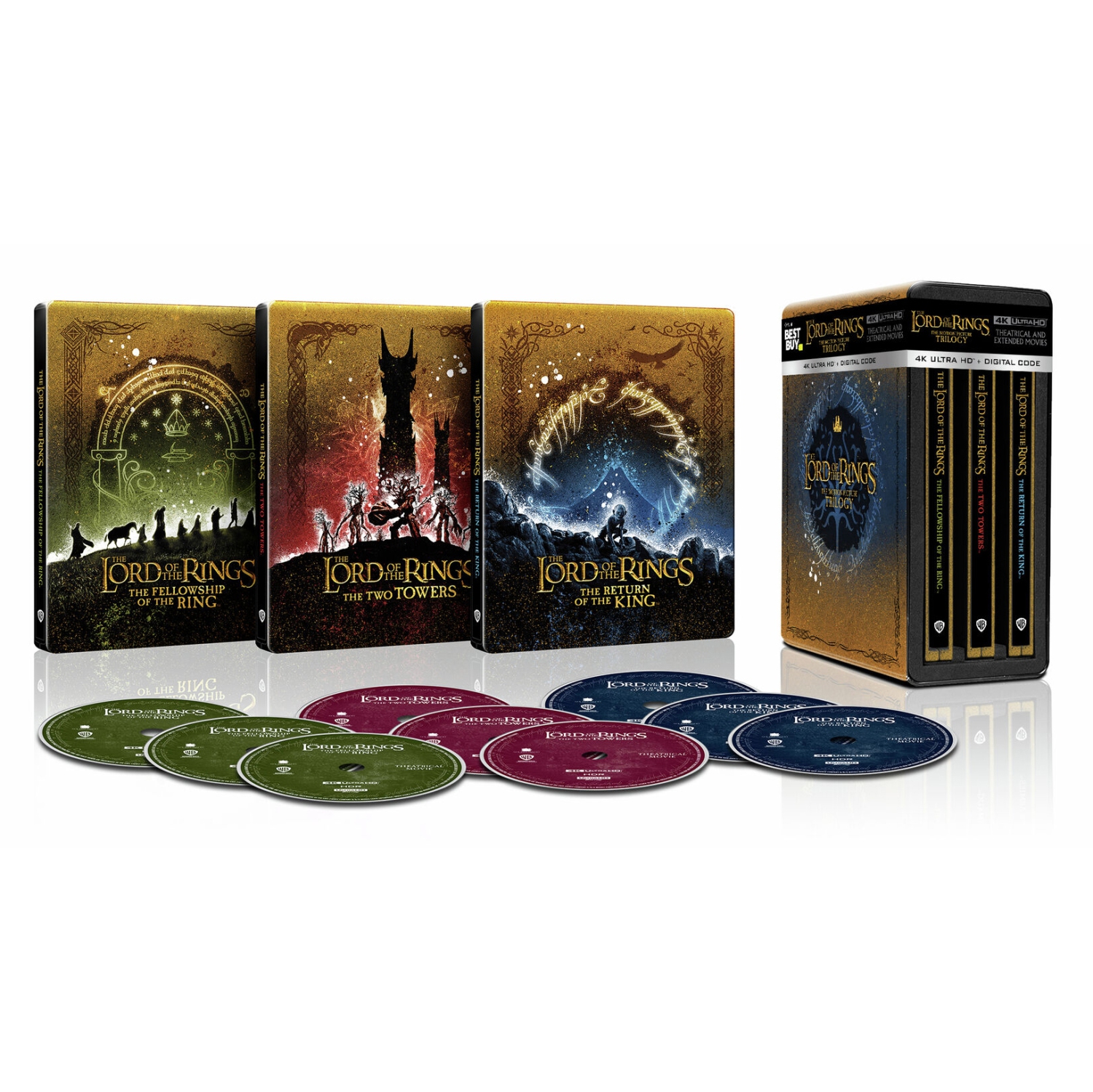 The Lord of the Rings: The Motion Picture Trilogy [Extended/Theatrical] [SteelBook] [4K Ultra HD Blu-ray]