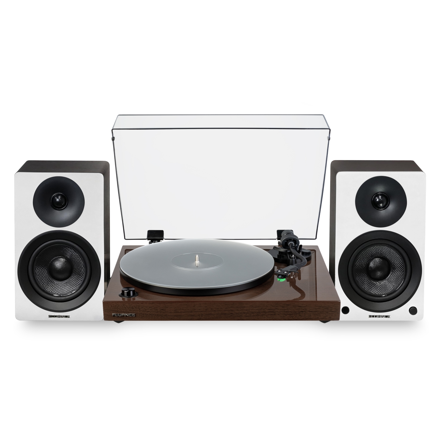 Fluance RT81+ Turntable & Ai41 Powered Speakers Bundle: High Fidelity Vinyl & Detailed Stereo Sound