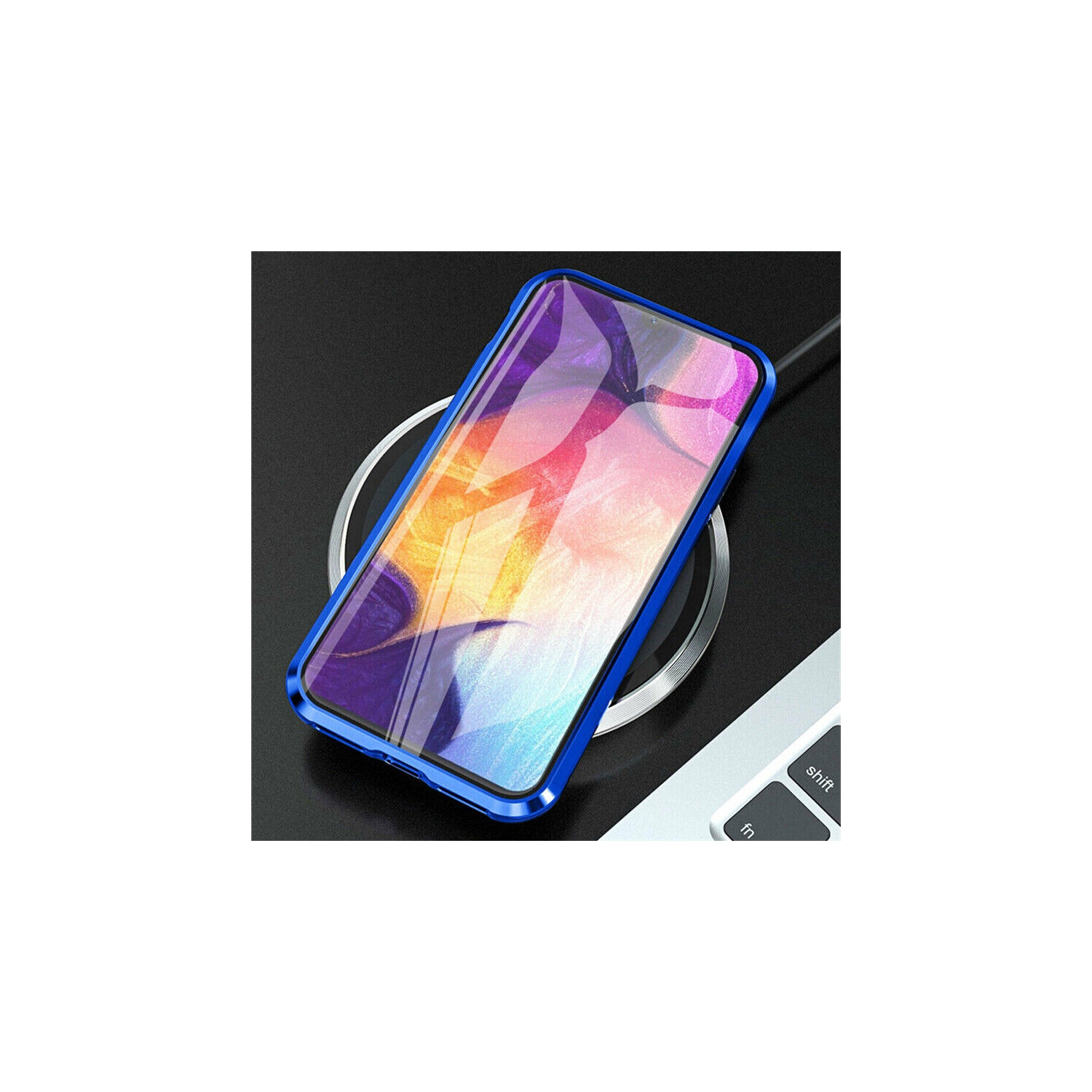 Full Protection Front+Back Clear Tempered Glass Metal Magnetic Case Cover For Samsung S24-Free Shipping