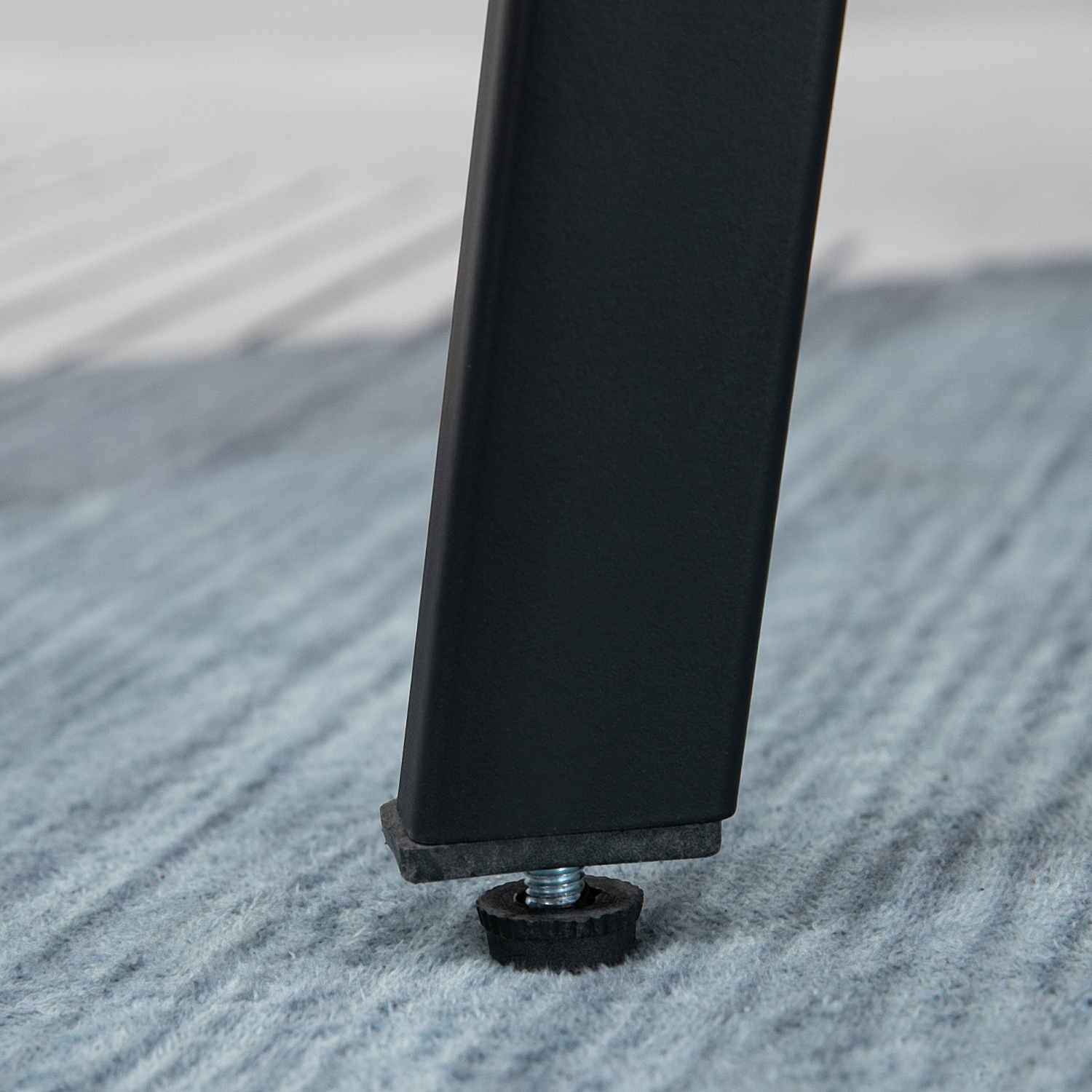 HOMCOM 27" Counter Height Bar Stools Set of 2, Industrial Kitchen Stool, Upholstered Armless Bar Chairs with Back, Steel Legs, Brown