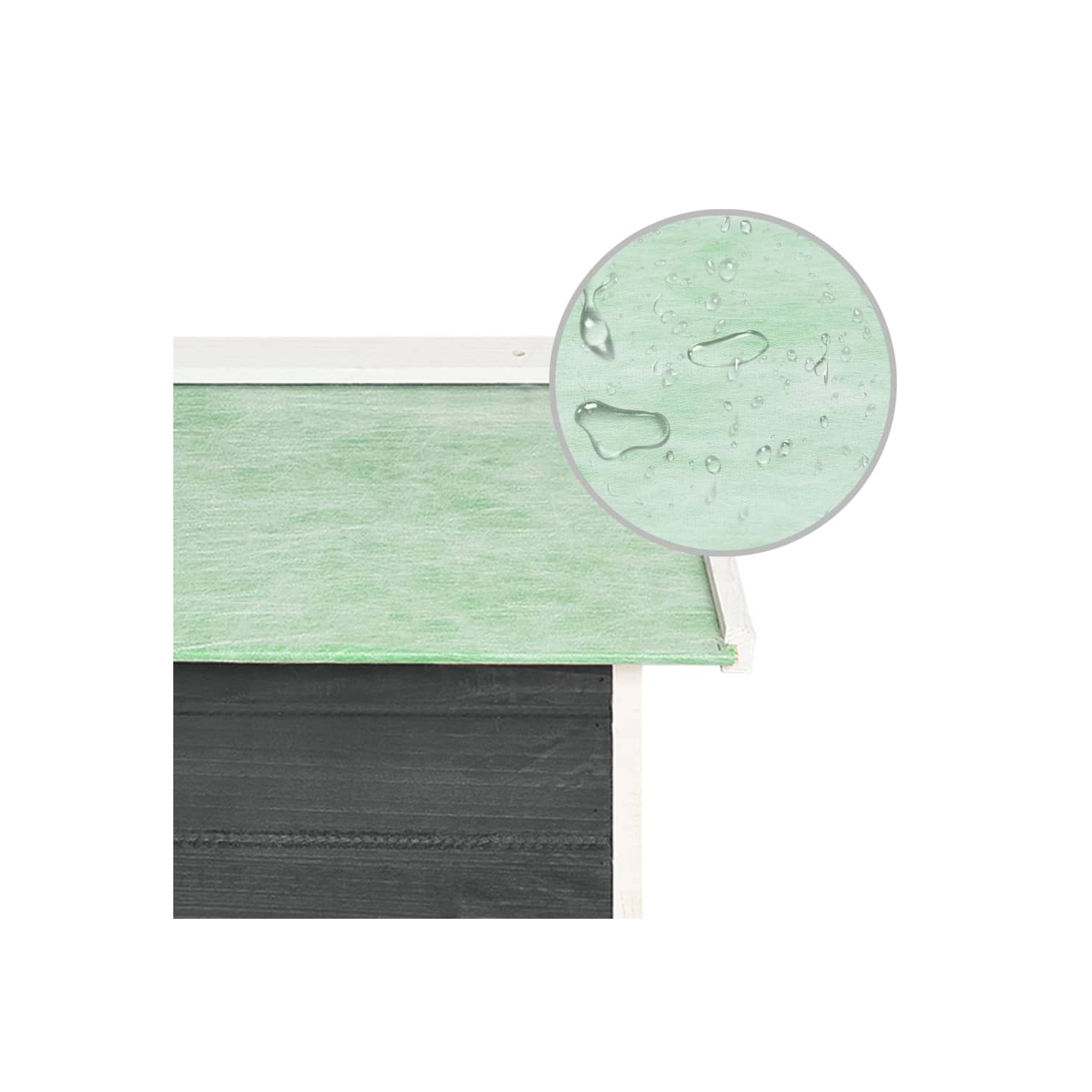 Tapis de garage robotisé pour tondeuse de vidaXL, 72x87x50&nbsp;cm, gris et blanc