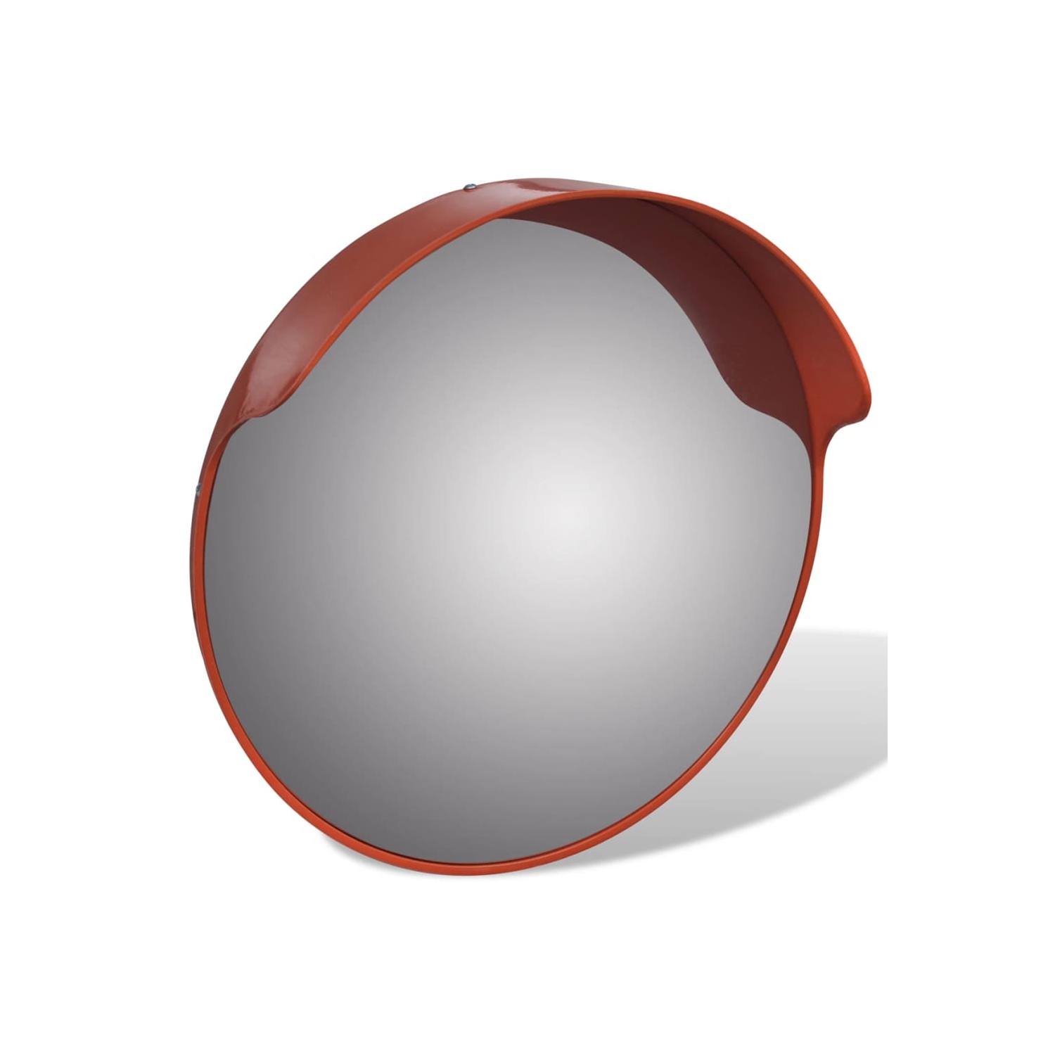 Miroir convexe pour la circulation en polycarbonate orange 45 cm extérieur