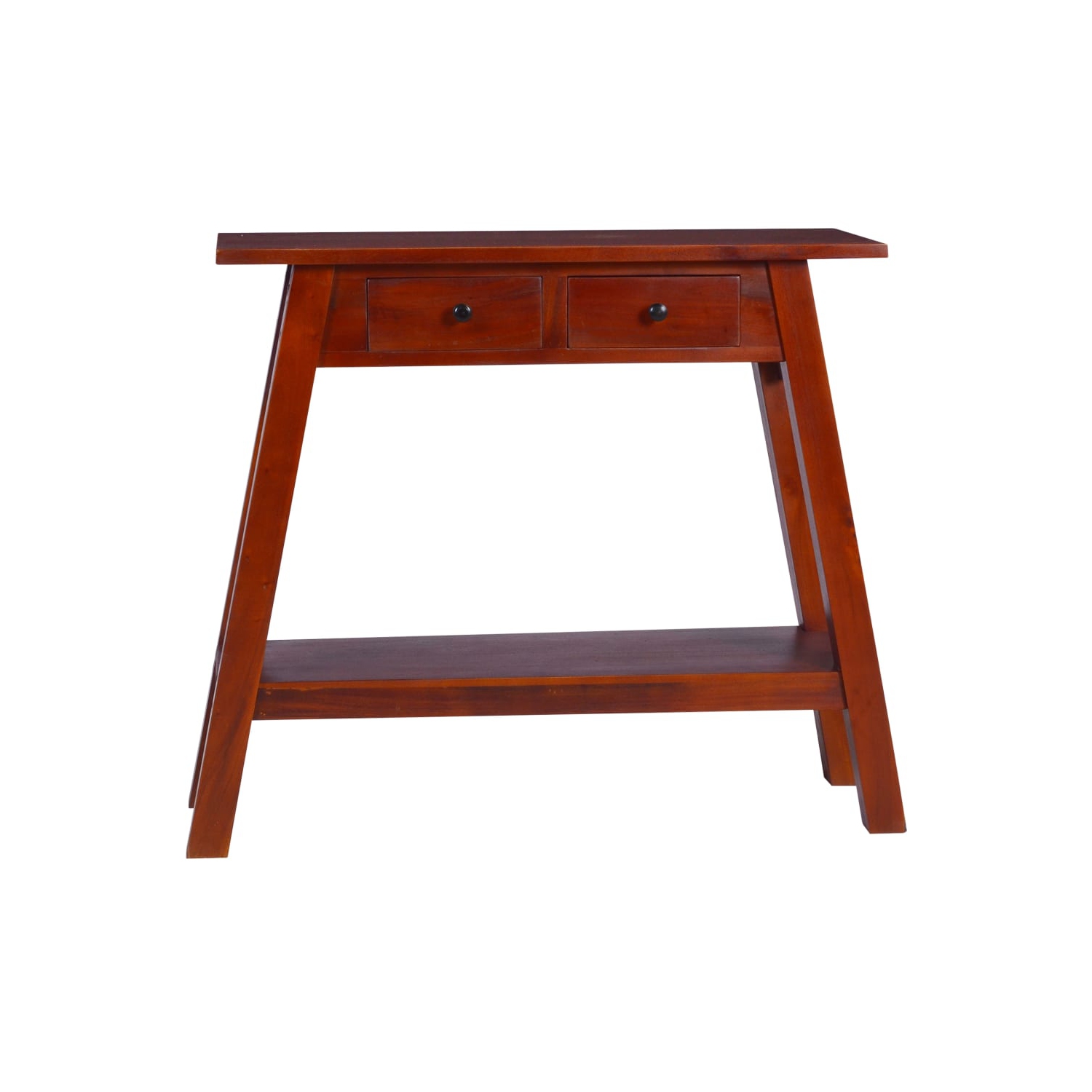 vidaXL Console Table Classical Brown 90x30x75cm Solid Mahogany Wood