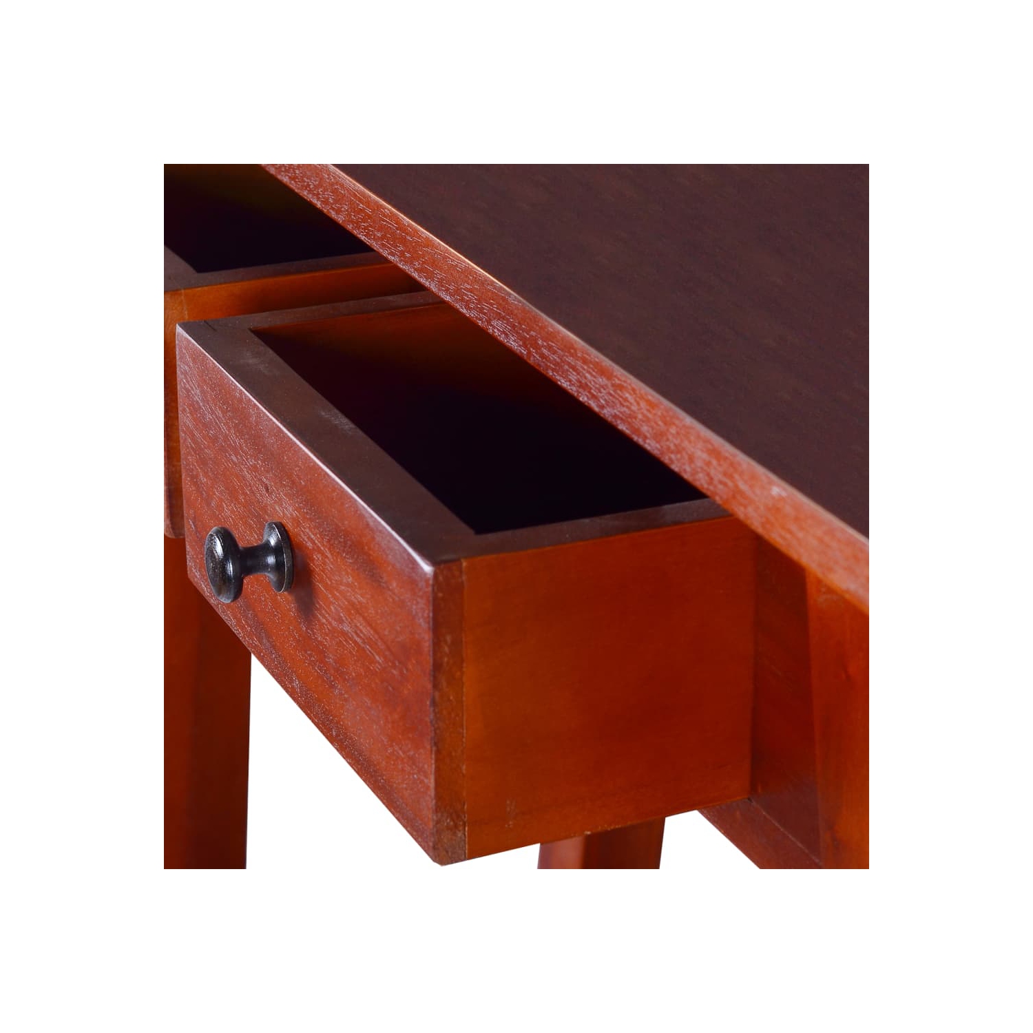 vidaXL Console Table Classical Brown 90x30x75cm Solid Mahogany Wood