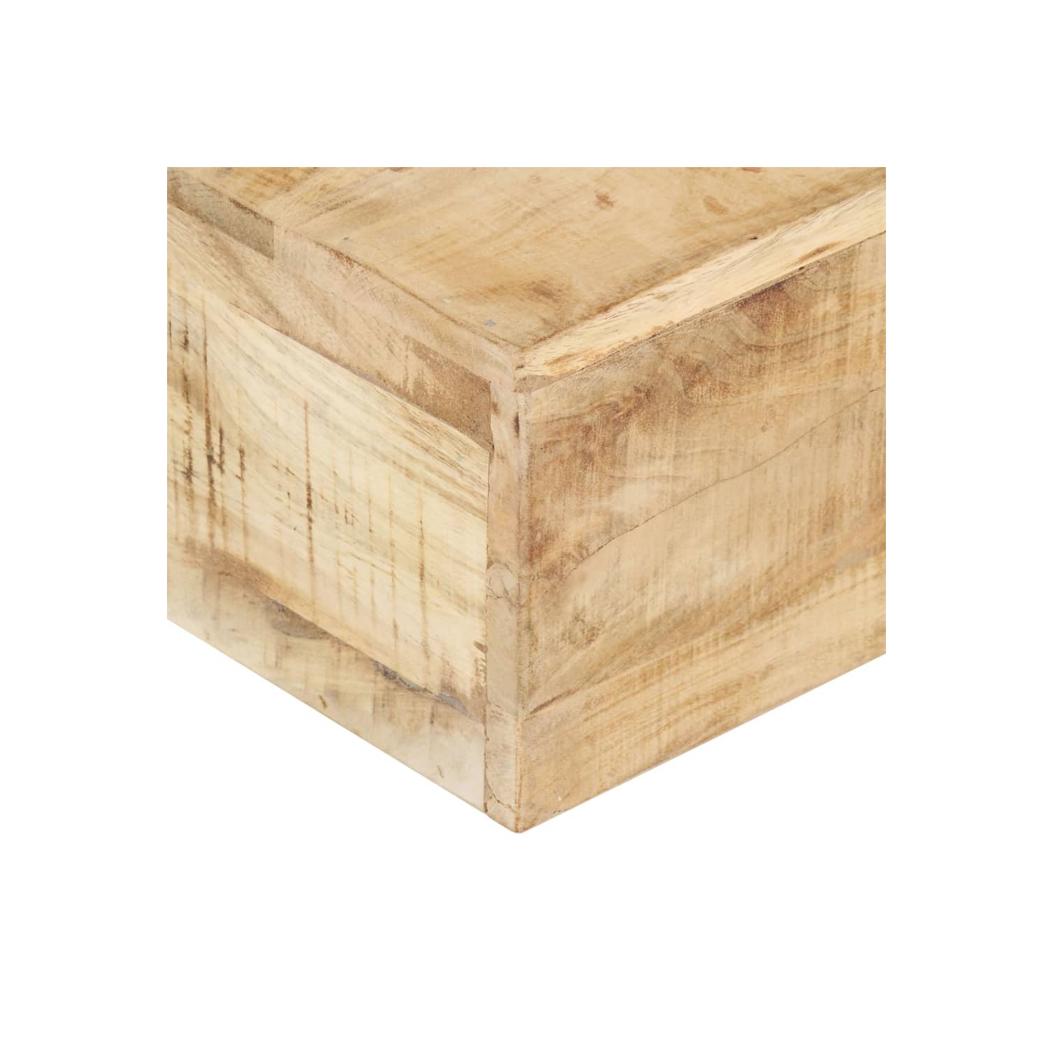 Table basse vidaXL 80 x 80 x 80 x 28 cm en bois de manguier massif