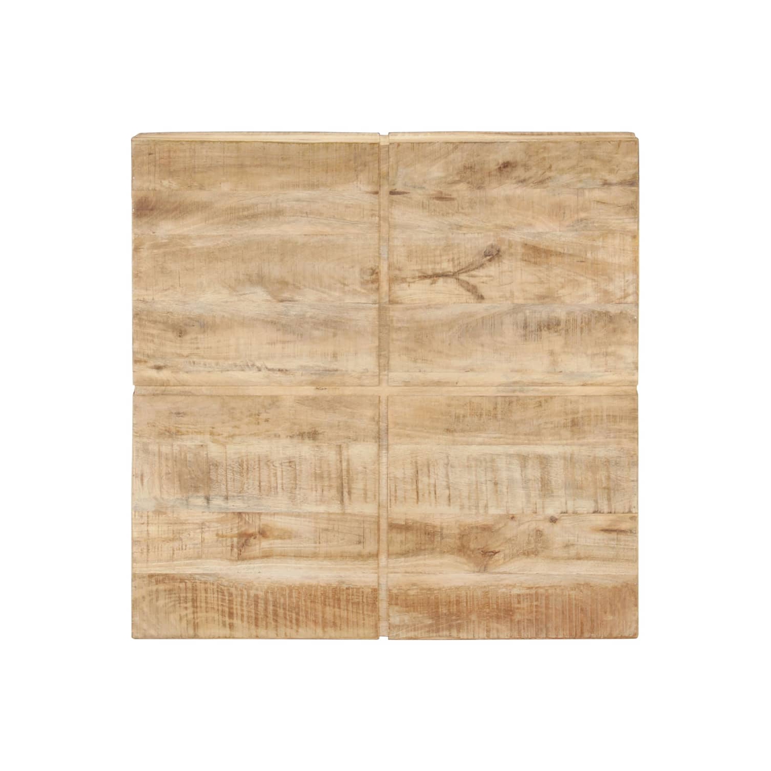 Table basse vidaXL 80 x 80 x 80 x 28 cm en bois de manguier massif