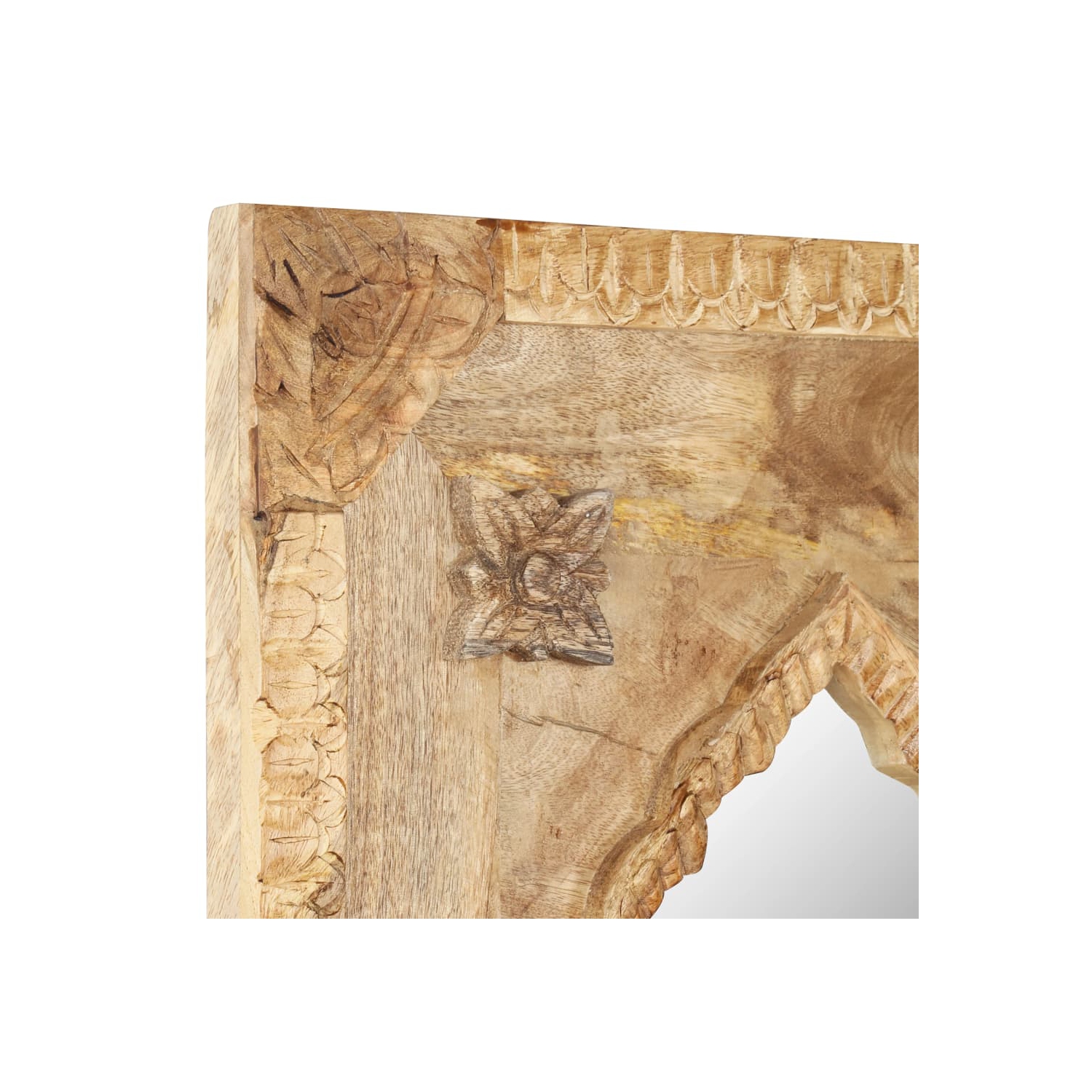 vidaXL Mirror 50x3x110 cm Solid Mango Wood