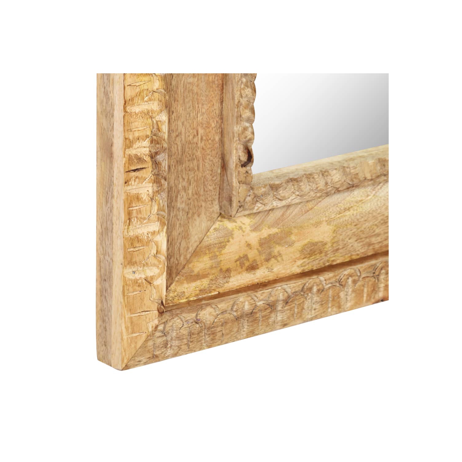 vidaXL Mirror 50x3x110 cm Solid Mango Wood