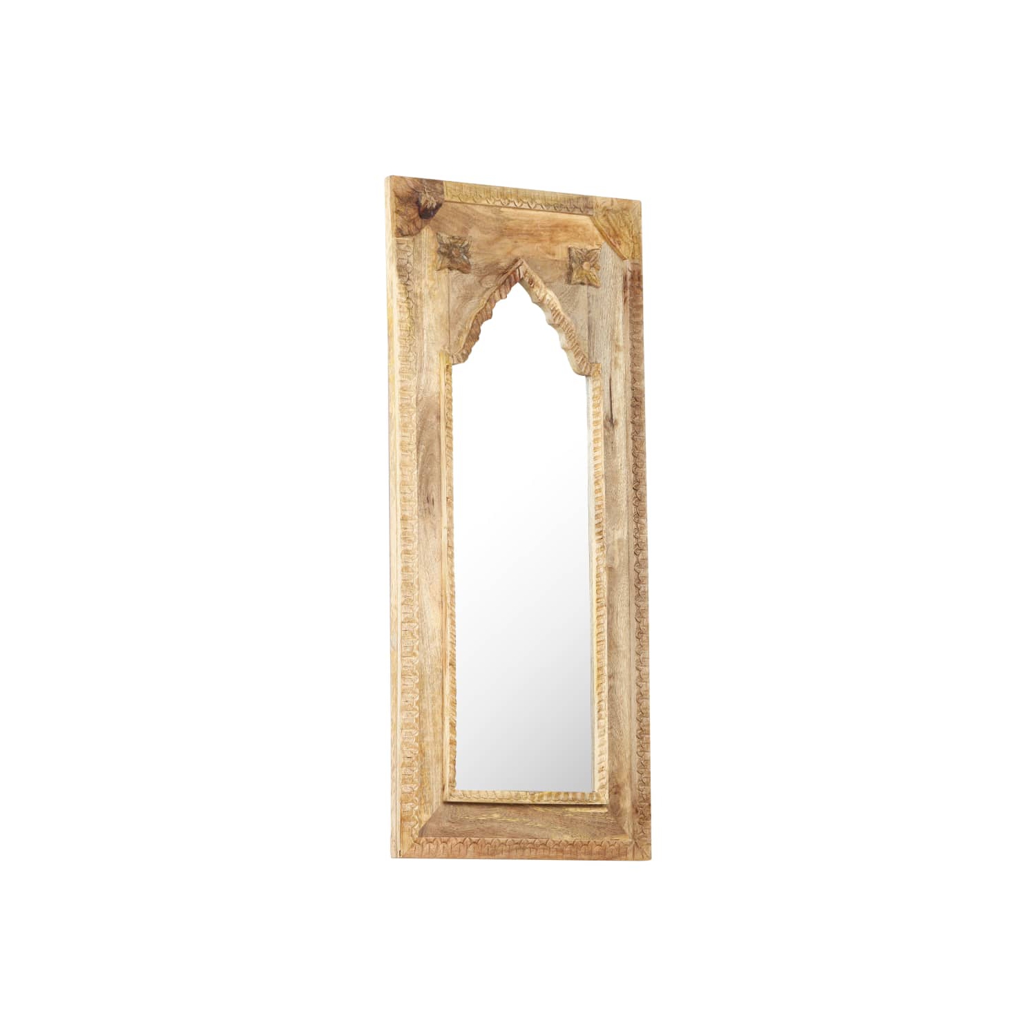 vidaXL Mirror 50x3x110 cm Solid Mango Wood
