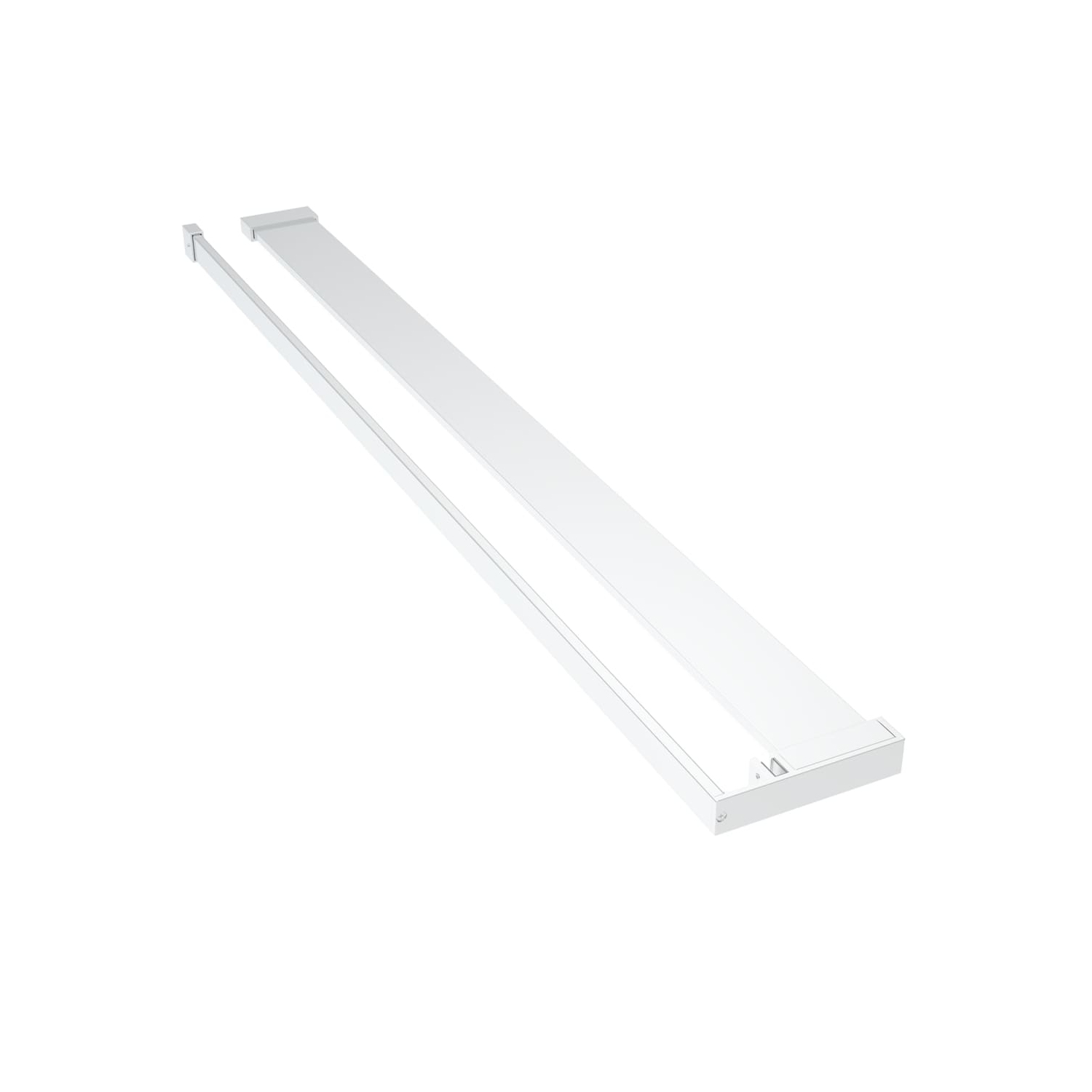 vidaXL Walk-in Shower Wall with Shelf Chrome 80x195 cm ESG Glass&Aluminium