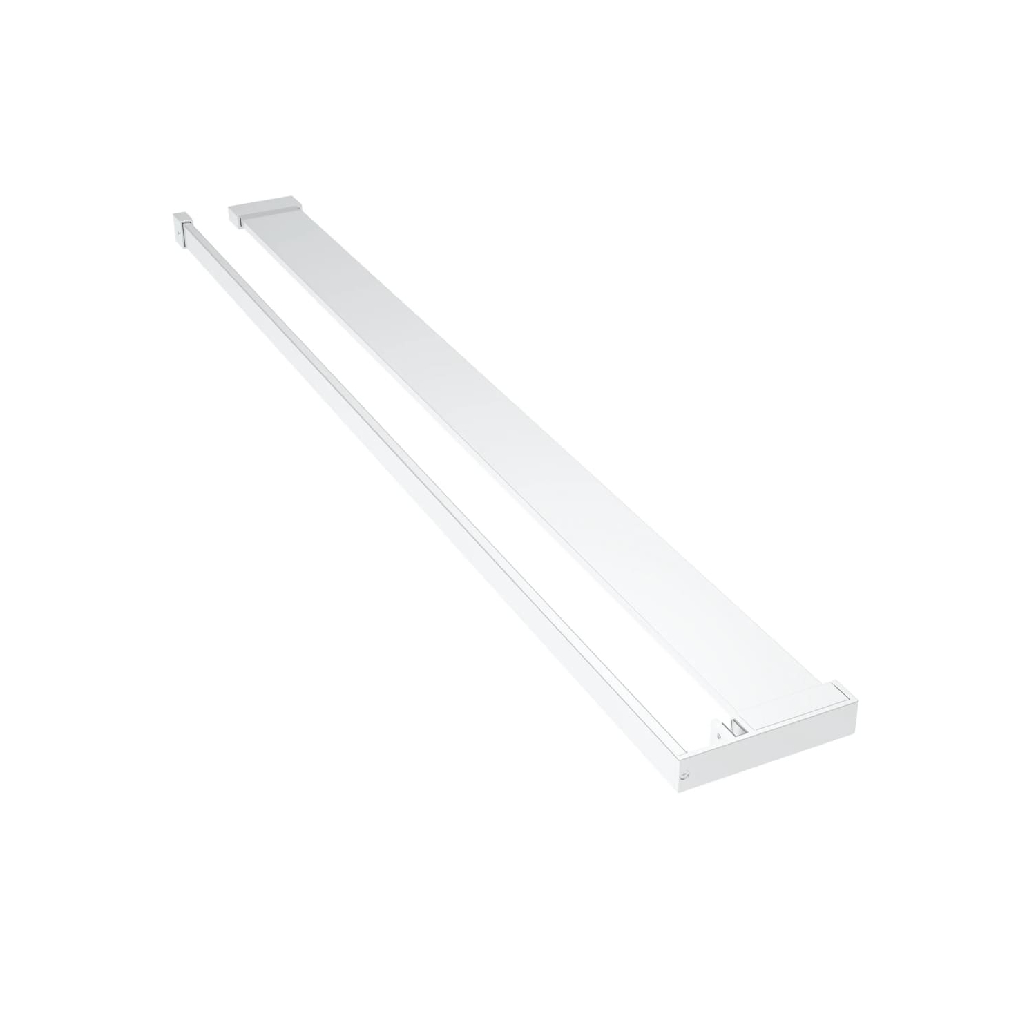 vidaXL Walk-in Shower Wall with Shelf Chrome 80x195 cm ESG Glass&Aluminium