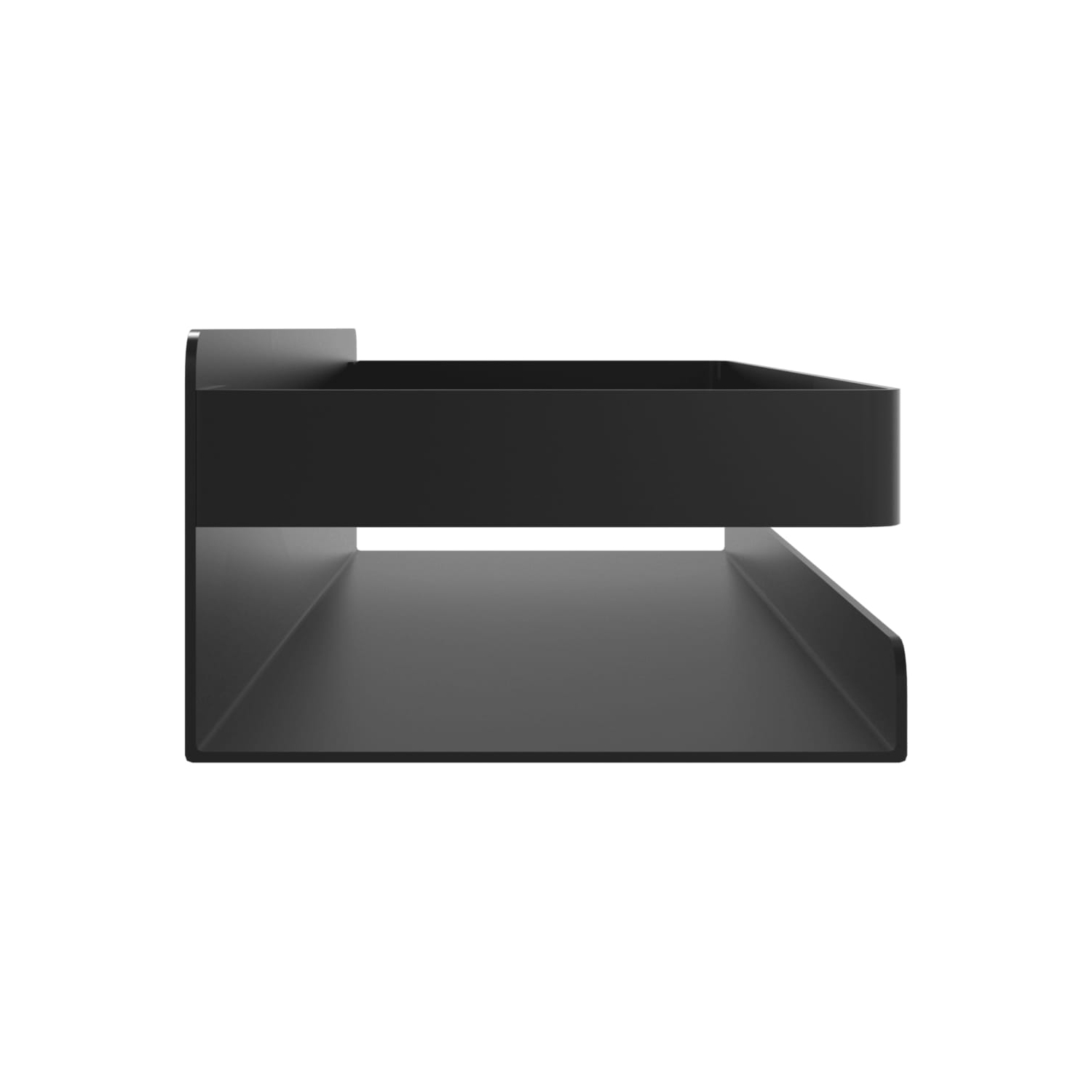 vidaXL Shower Shelf Matt Black 30x10x6 cm Brushed 304 Stainless Steel