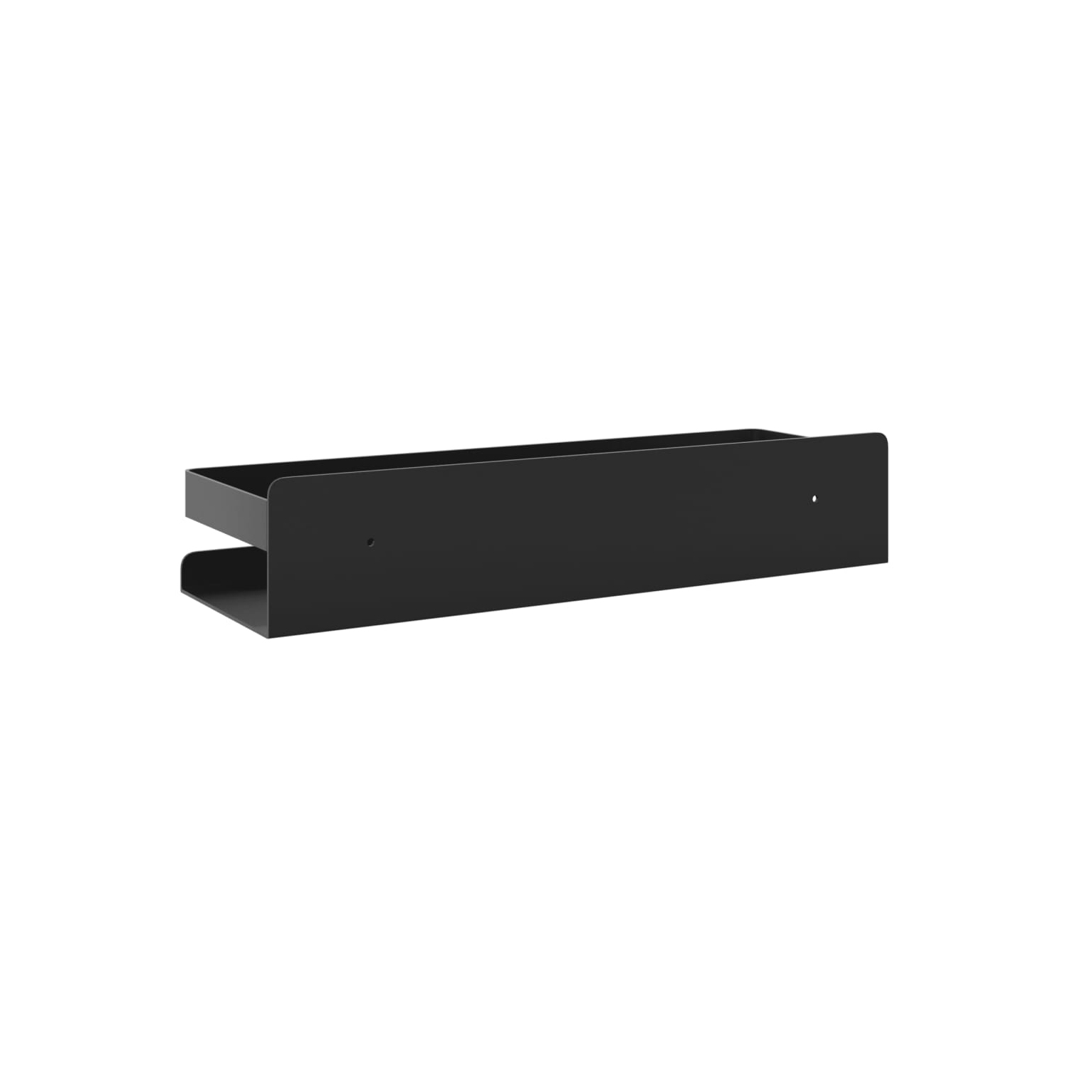 vidaXL Shower Shelf Matt Black 30x10x6 cm Brushed 304 Stainless Steel