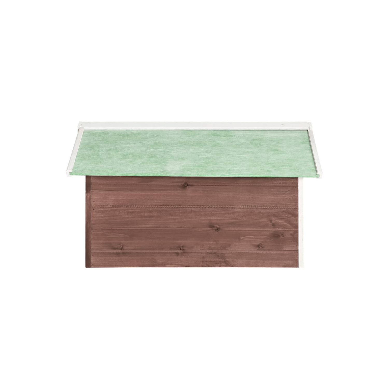 Garage robotique pour tondeuse VIDAXL 72x87x50&nbsp;cm Mocca et bois de menuiserie blanc