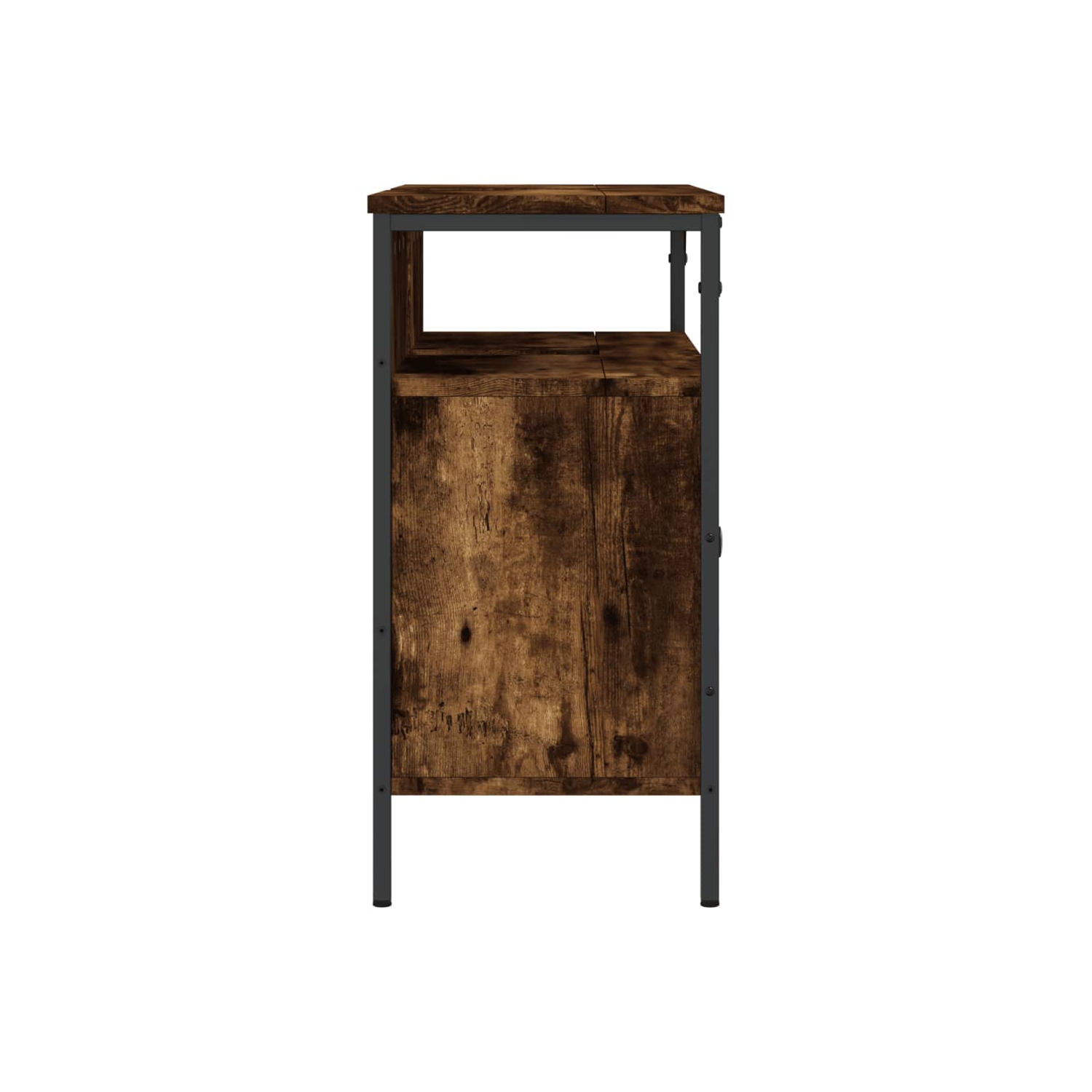 Armoire de salle de bain en bois d'ingénierie 60 cm, 60 x 30 x 30 po, chêne fumé