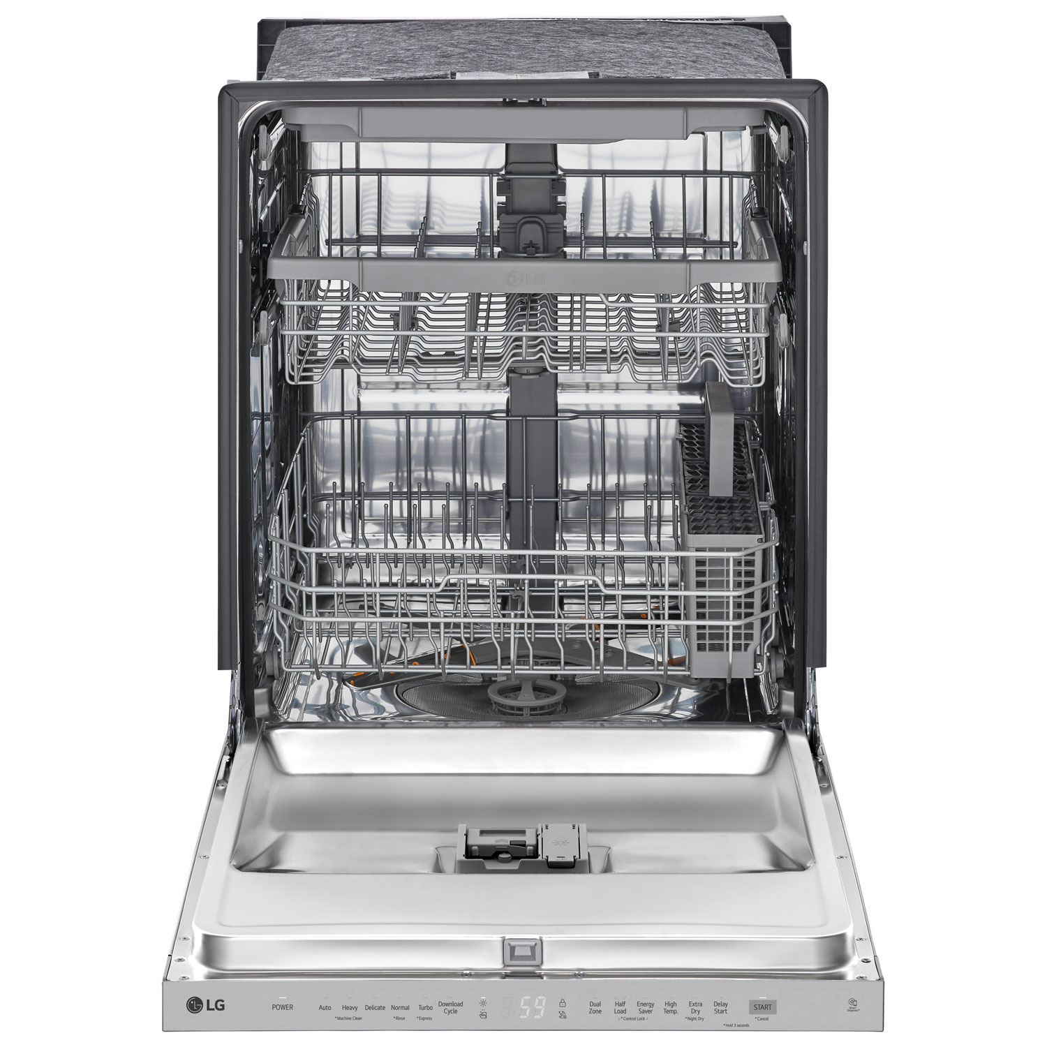 LG 24" 48dB Built-In Dishwasher with Third Rack - Stainless Steel