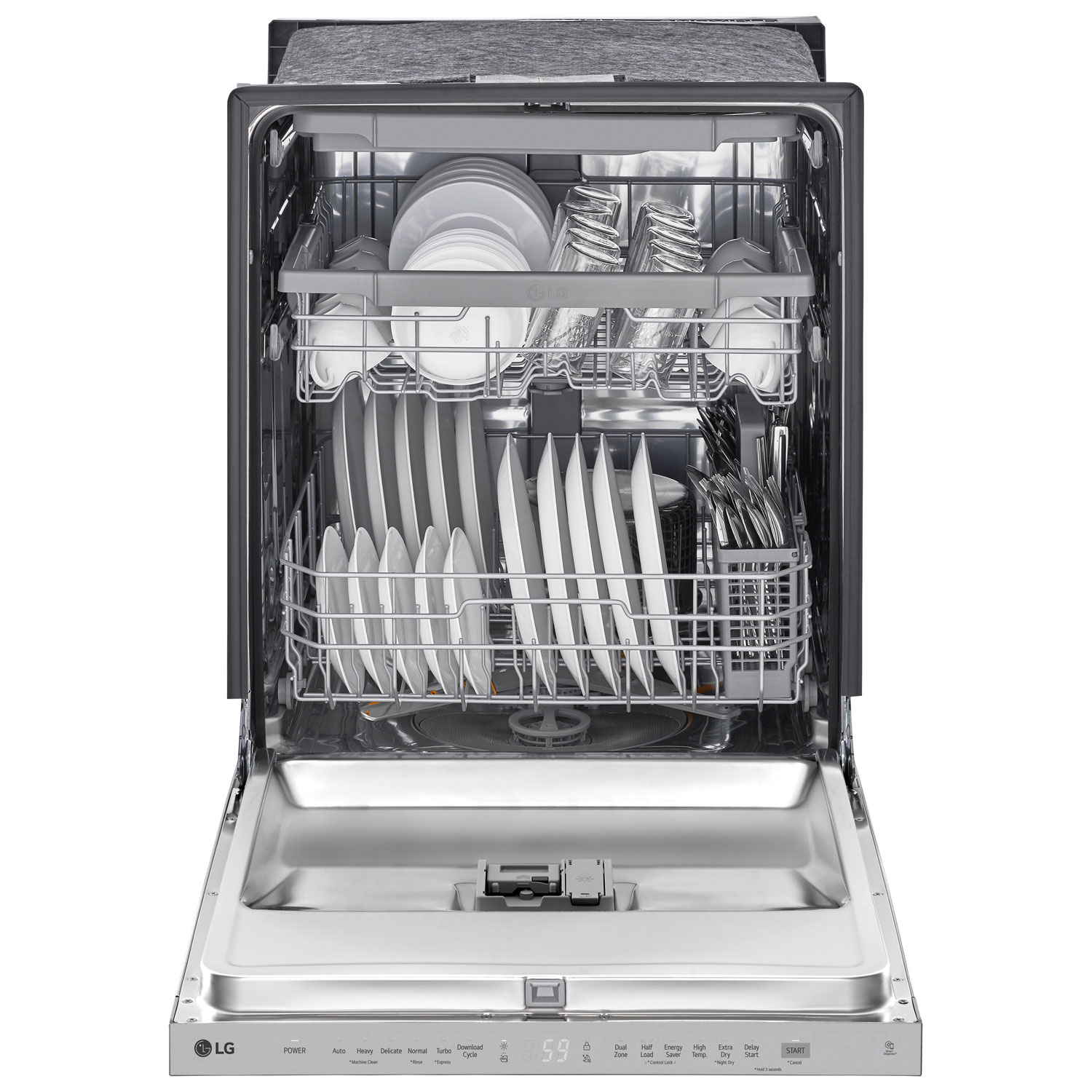 LG 24" 48dB Built-In Dishwasher with Third Rack - Stainless Steel