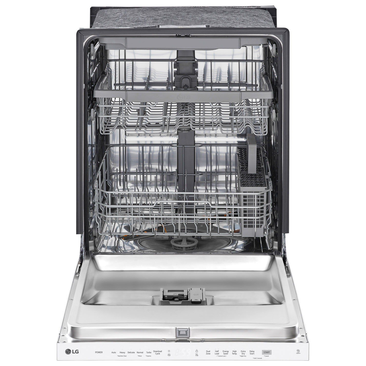 LG 24" 48dB Built-In Dishwasher with Third Rack - White
