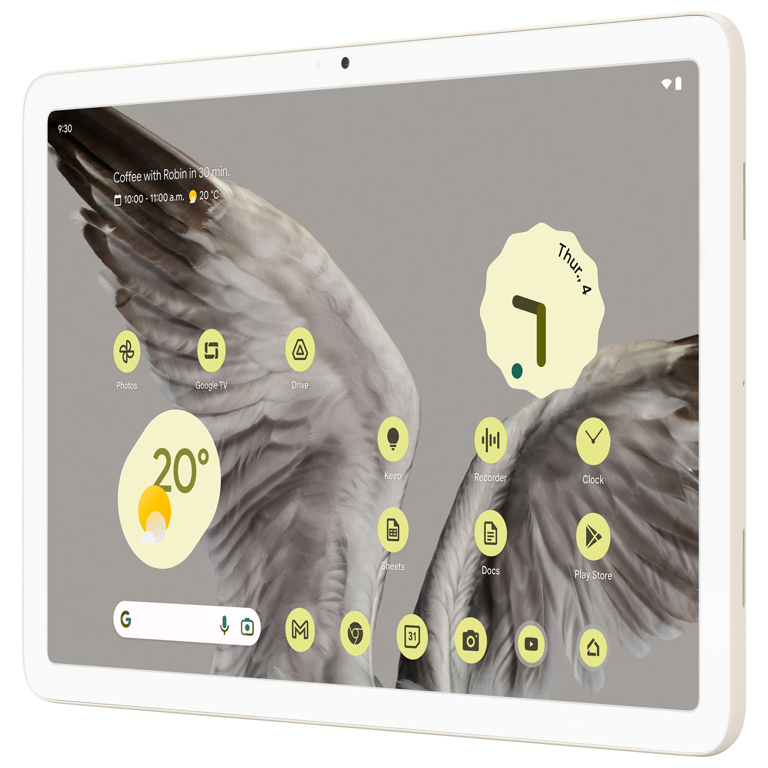 Tablette 256 Go 11 po Pixel de Google - Porcelaine