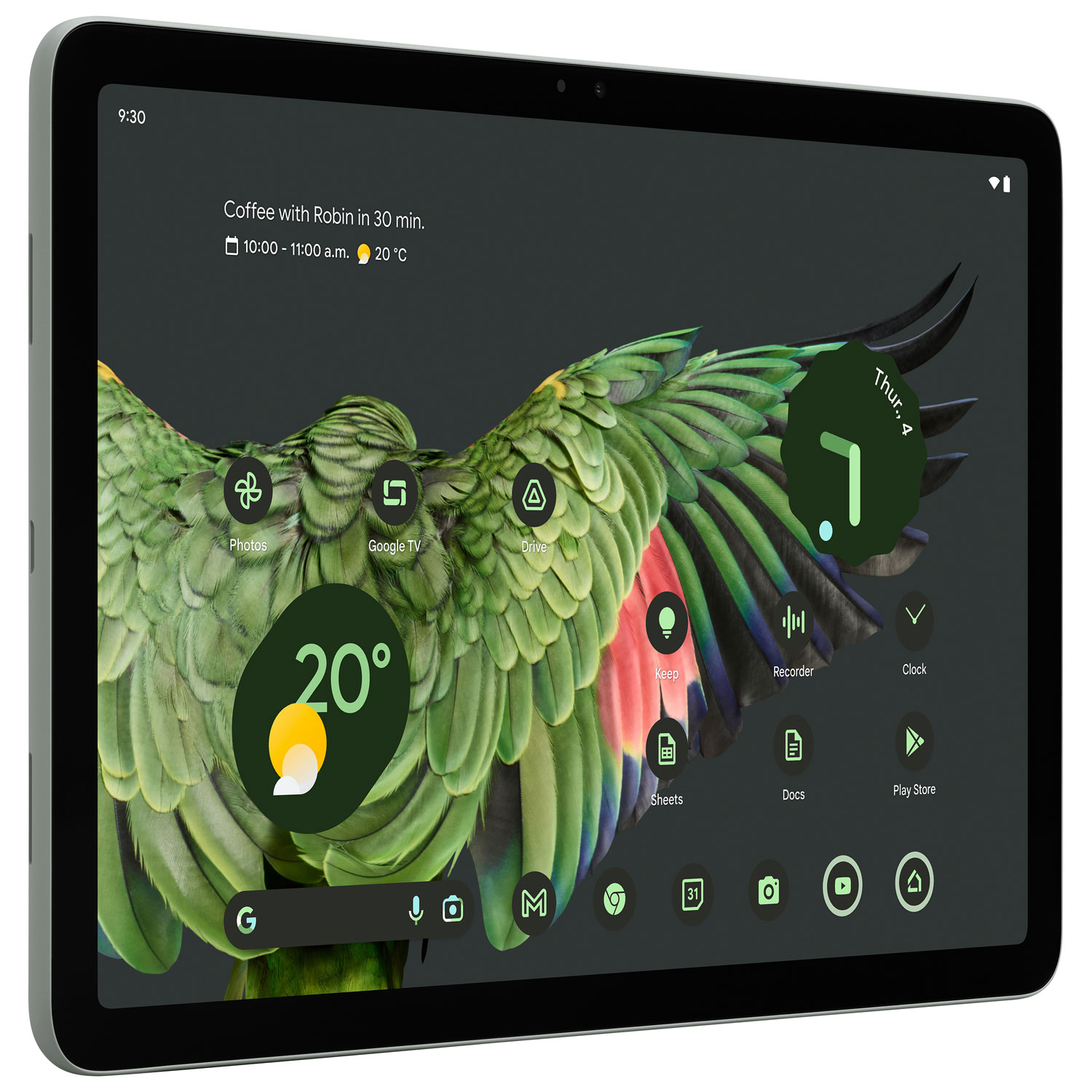 Tablette Pixel 11 de 128 Go de Google - Vert lichen