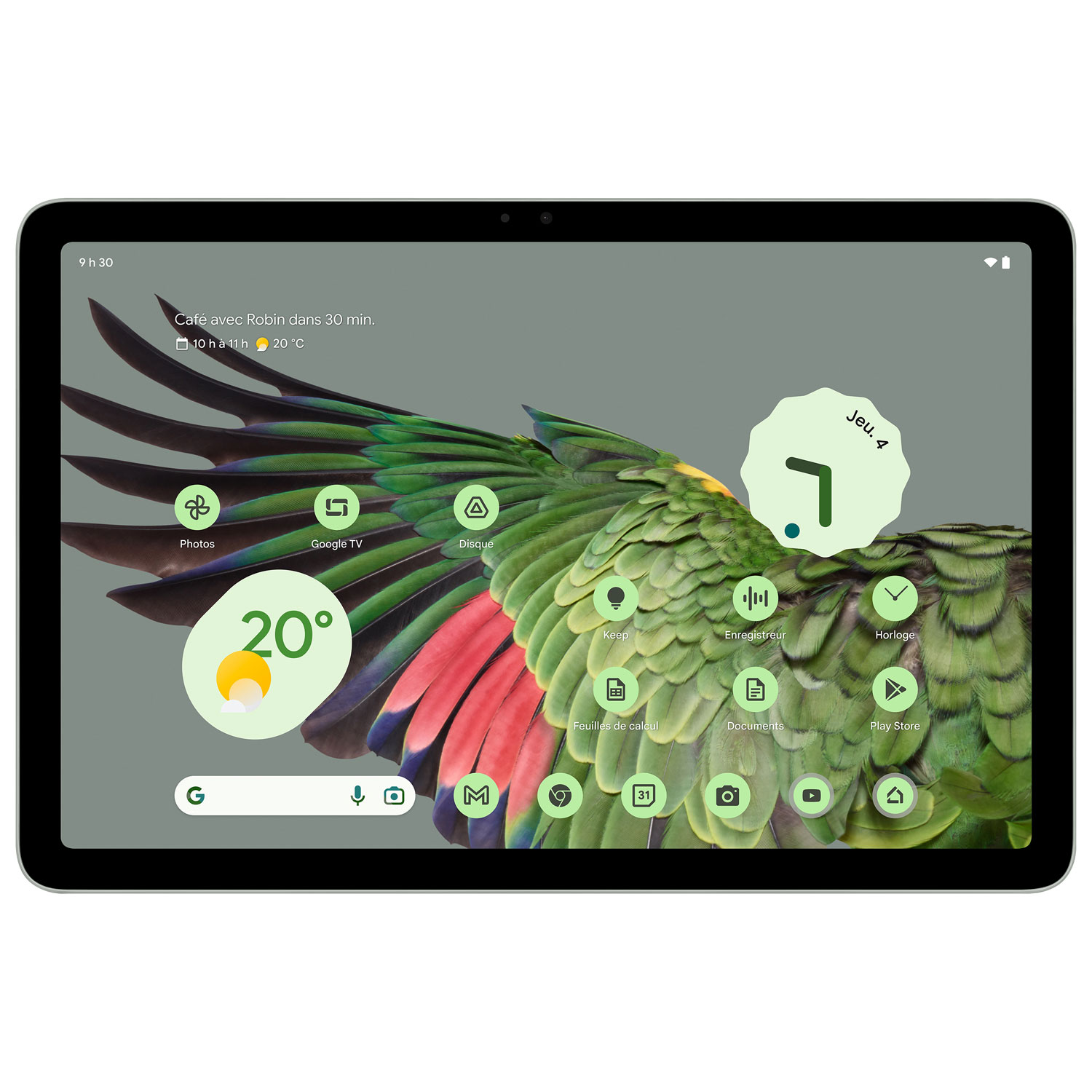 Tablette Pixel 11 de 128 Go de Google - Vert lichen
