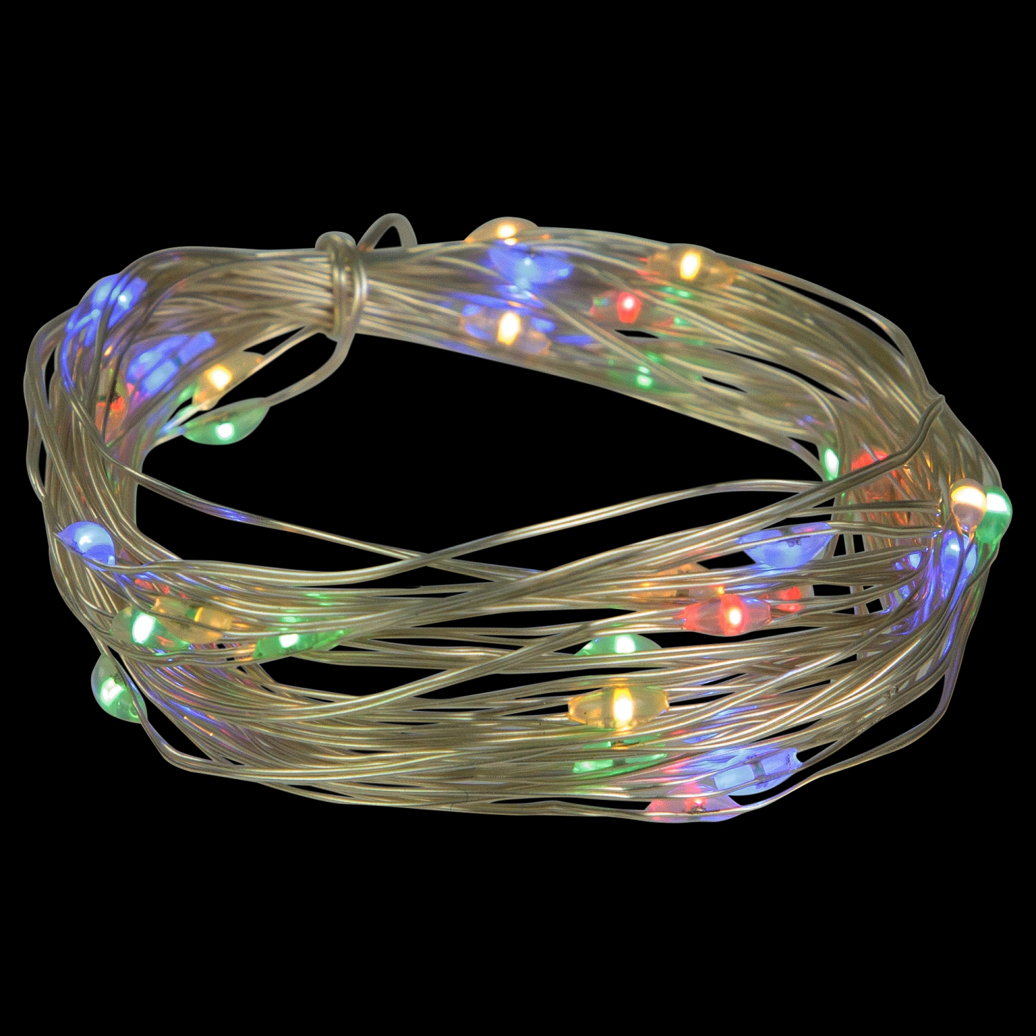 LED Micro Fairy Christmas Lights - Multi-Color - 16' Copper Wire - 100ct
