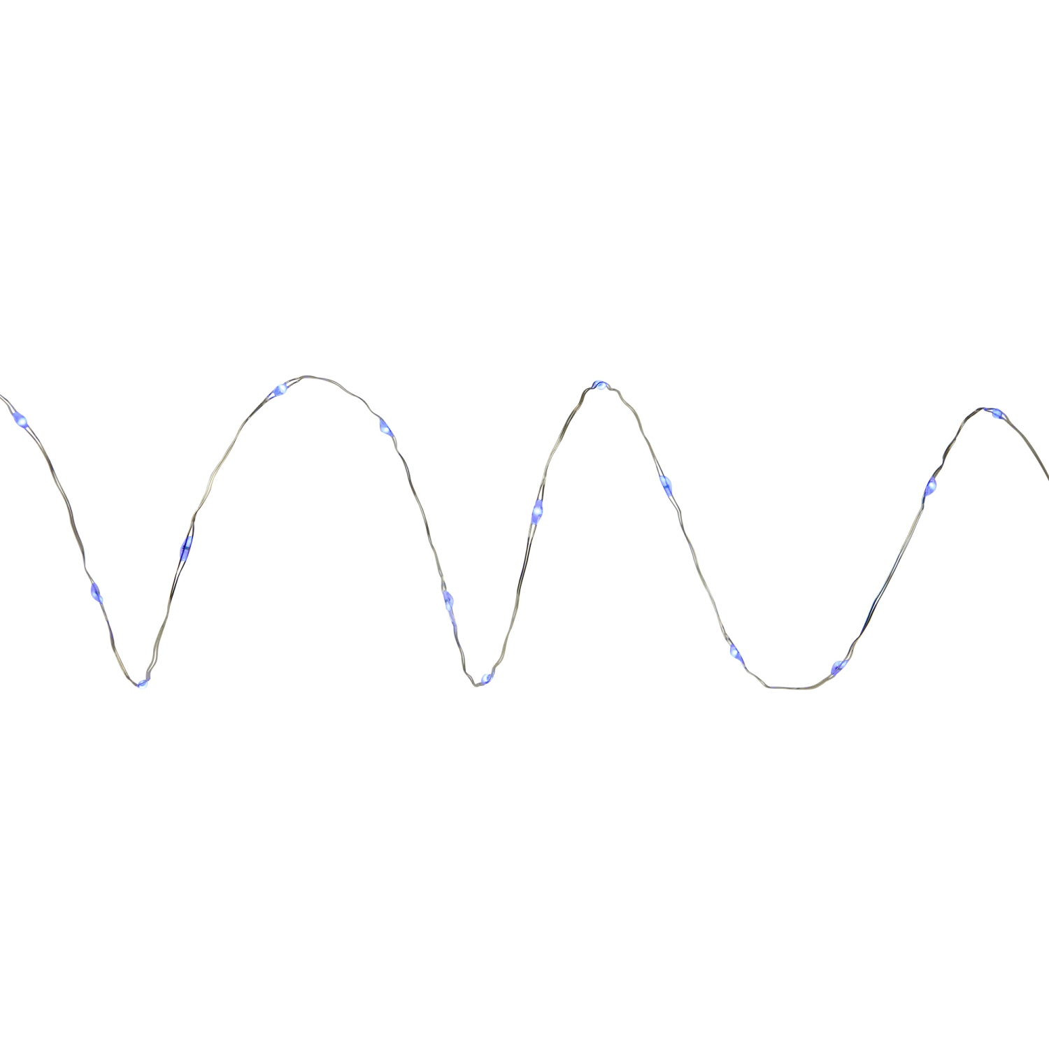 Micro Fairy Christmas Lights - LED Blue - 16' Copper Wire - 100ct