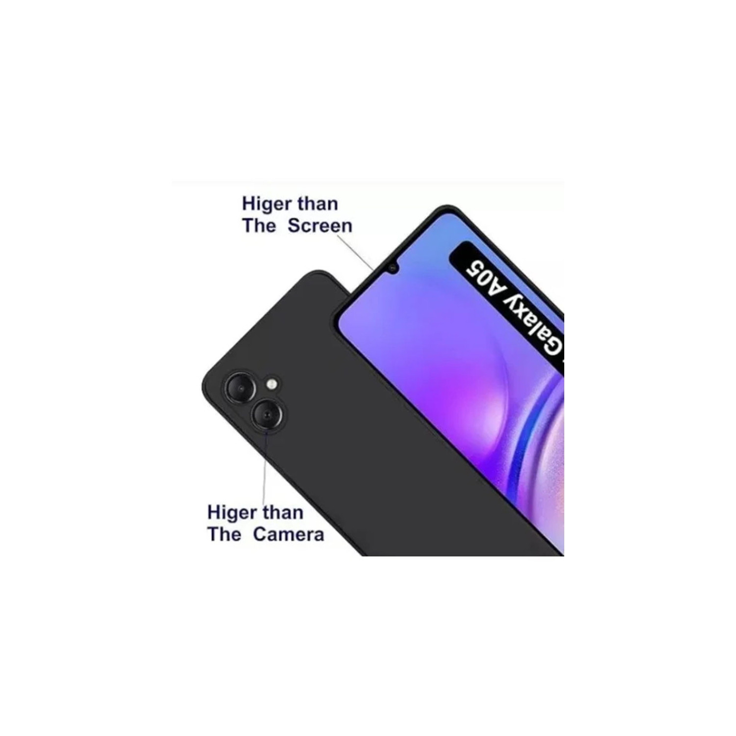 [CS] Étui souple en TPUR ultramince à l’arrière pour Samsung Galaxy A05, noir