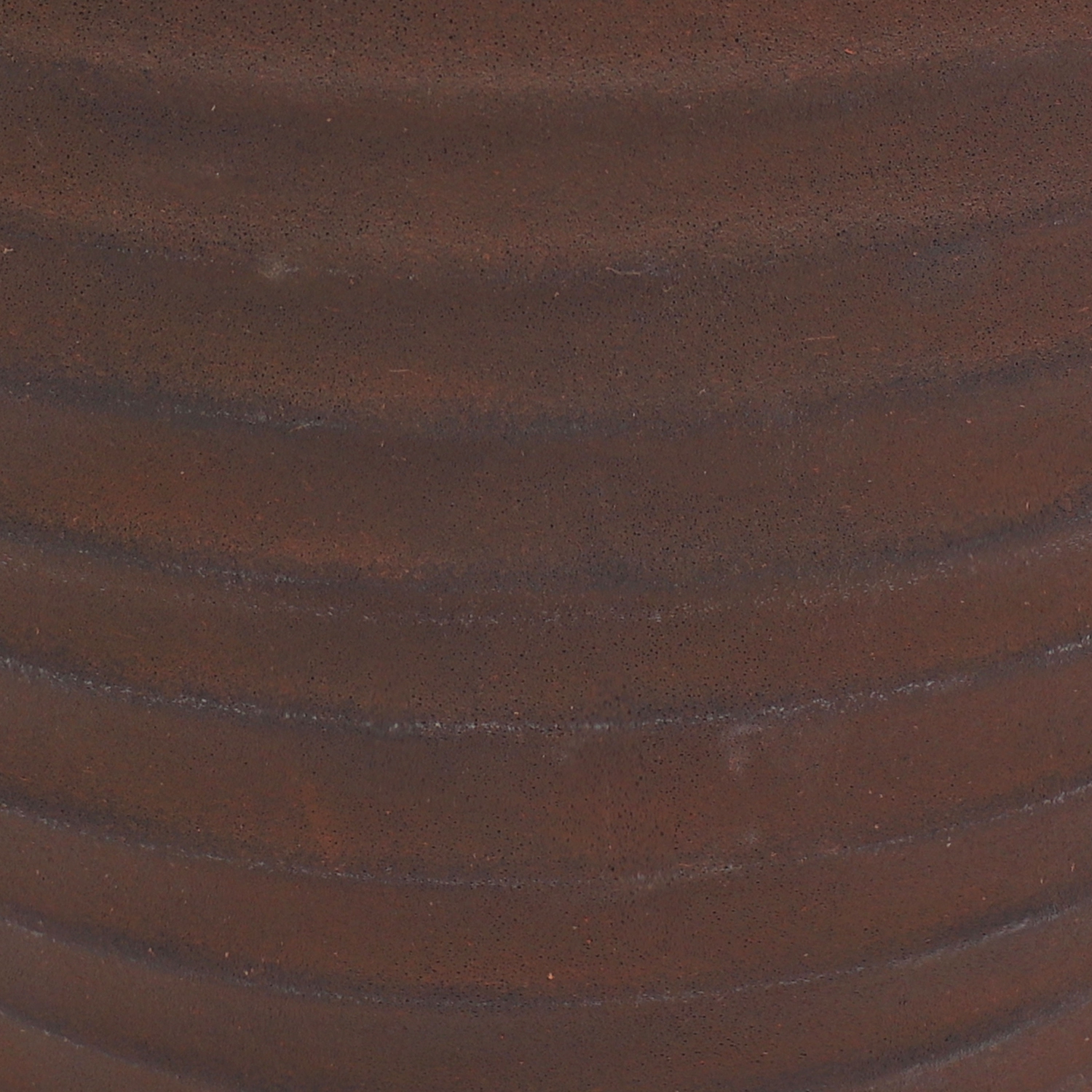 Sunnydaze 16 in Ribbed Polyresin Outdoor Planter - Rust - Set of 4