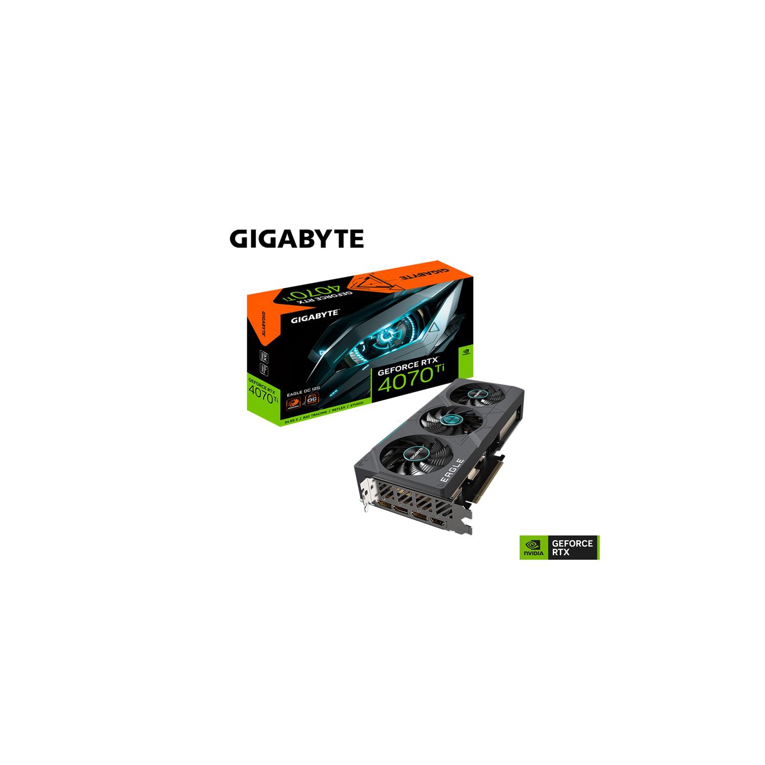 Gigabyte GeForce RTX 4070 EAGLE OC 12G Graphic Card 12 GB GVN4070EAGLEOC12GD