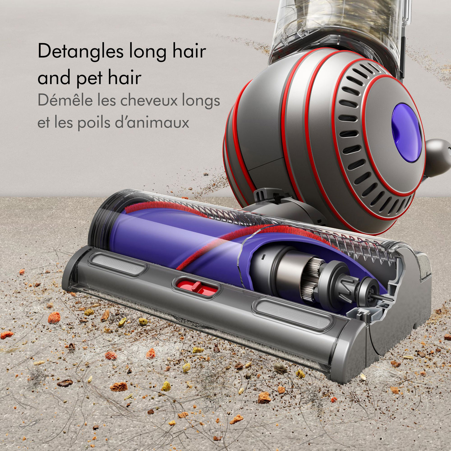 Aspirateur vertical sans sac Ball Animal 3 de Dyson - Nickel/Argenté