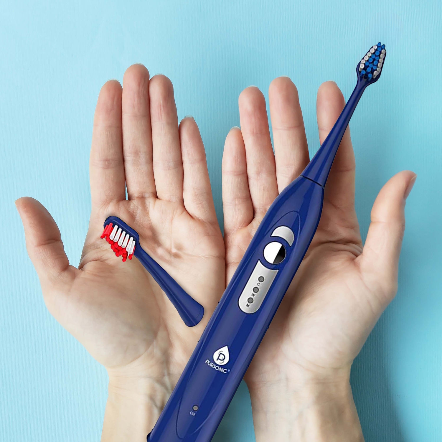 Pursonic SPM Sonic movement Rechargeable Electric Toothbrush - Blue