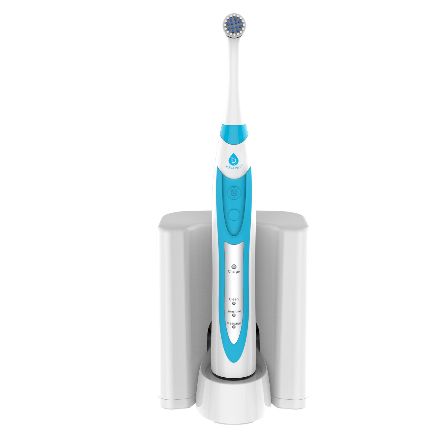Brosse à dents oscillante rotative rechargeable Pro de Pursonic - Blanc