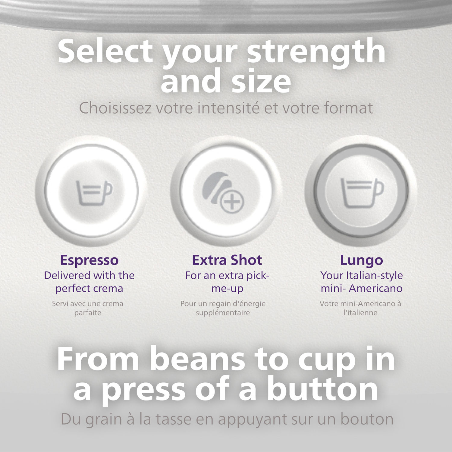 Philips Baristina Automatic Espresso Machine - White