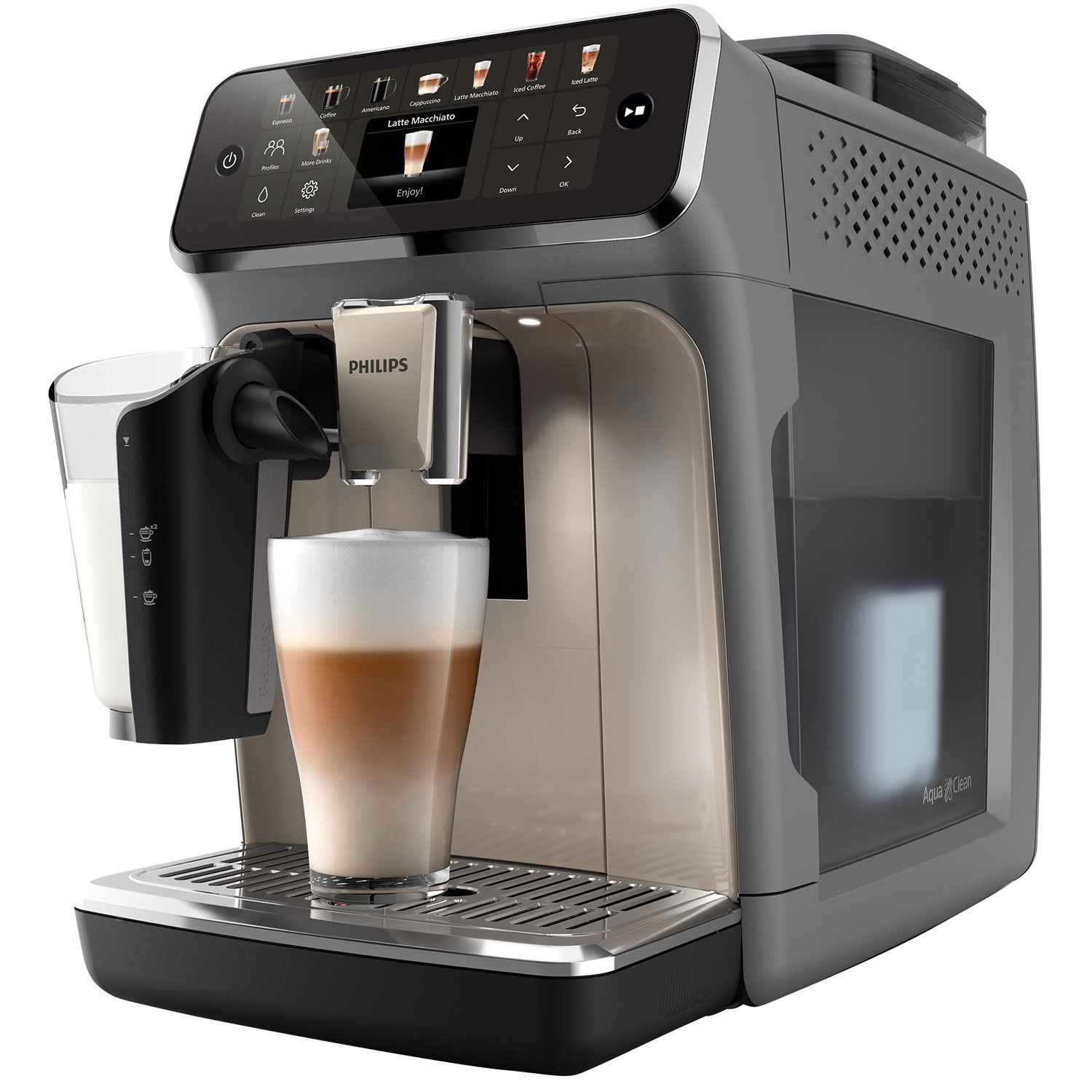Philips 5500 Fully Automatic Espresso Machine - Black/Silver