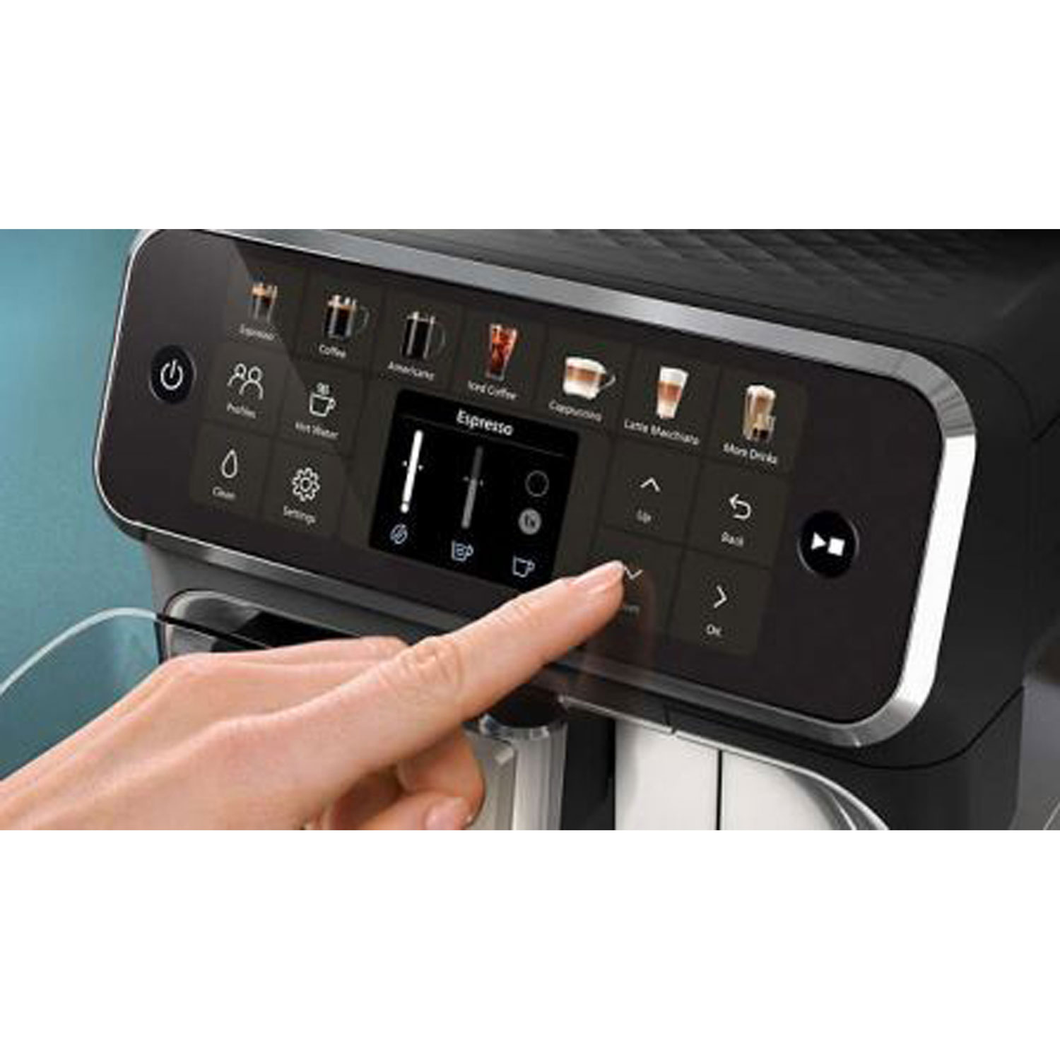 Philips 5500 Fully Automatic Espresso Machine - Black/Silver