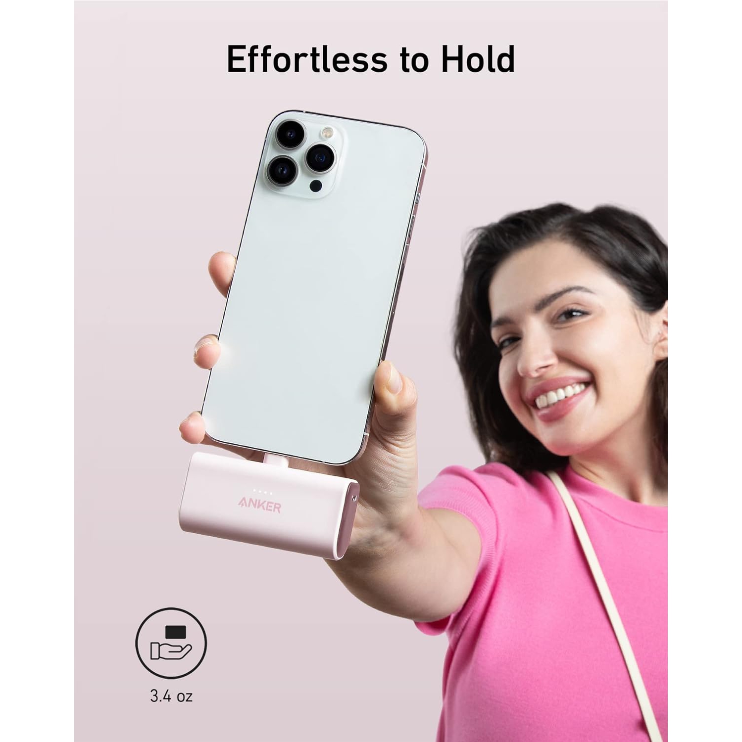 Anker Portable Charger with Built-in Lightning Connector, 5,000mAh MFi Certified 12W Portable Charger, Compatible with iPhone 14/14 Pro / 14 Plus /