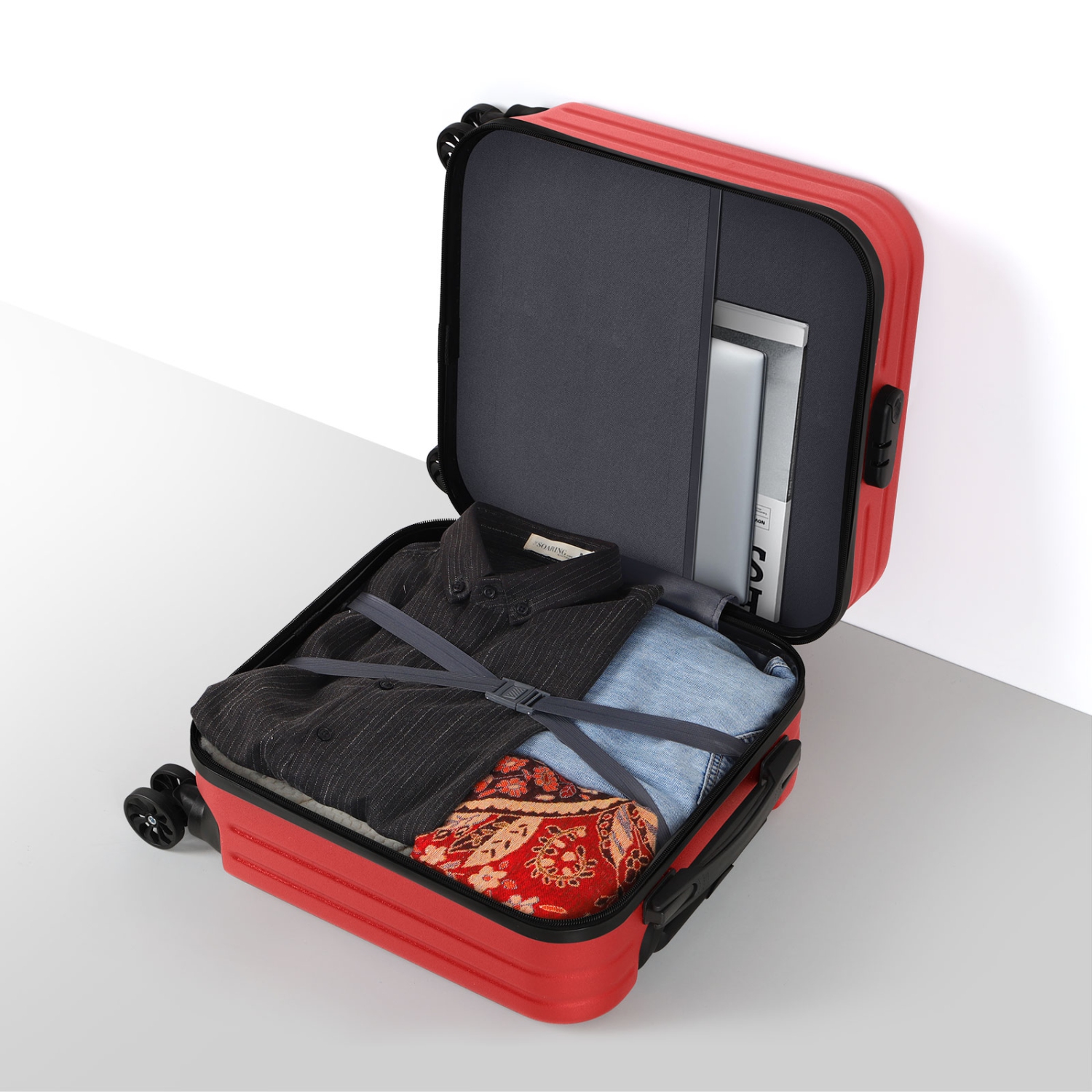 Sacs de voyage TSA à roulettes 18 po avec cadre en aluminium et boîtier rigide de HIKOLAYAE