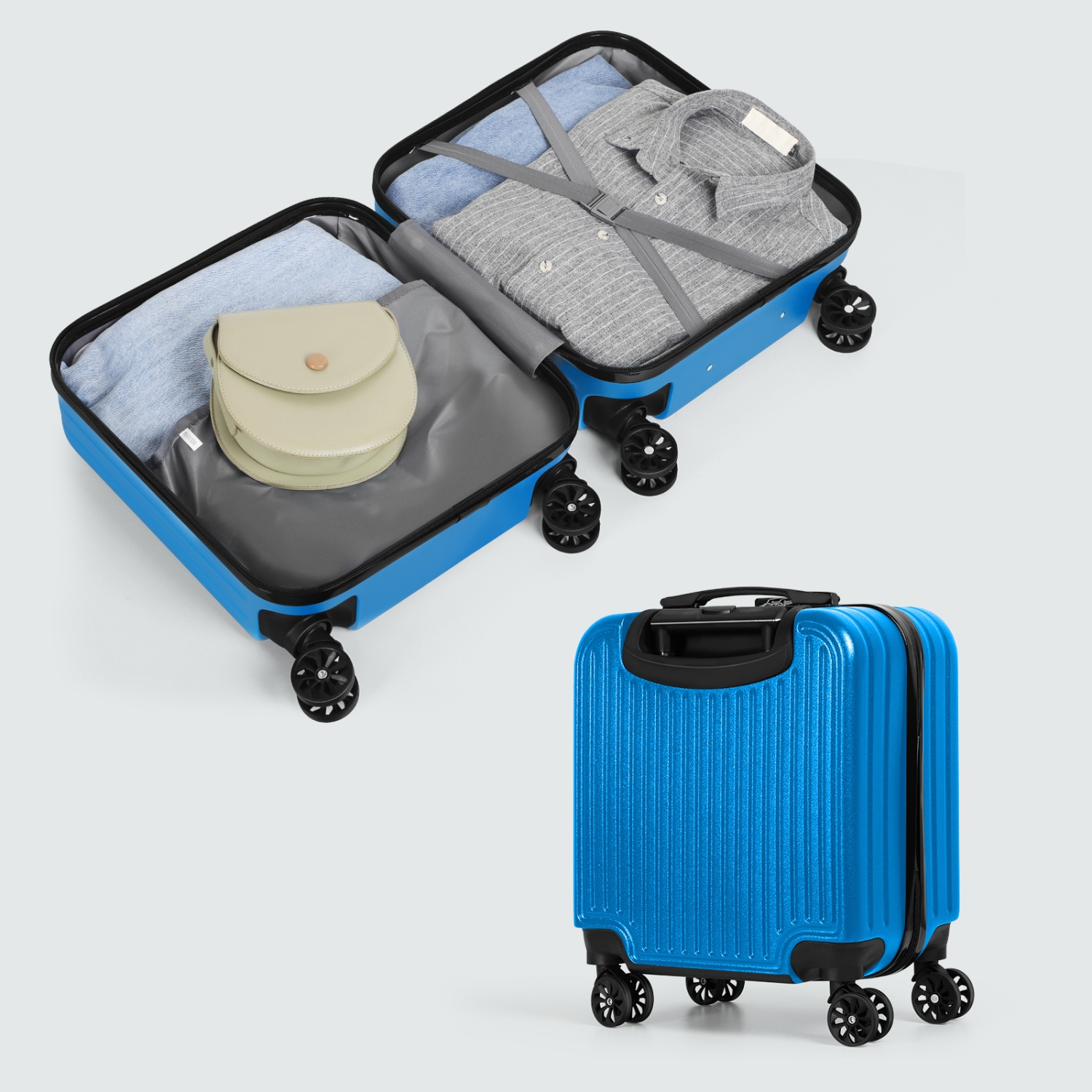 Sacs de voyage TSA à roulettes de 18 po avec cadre en aluminium de HIKOLAYAE