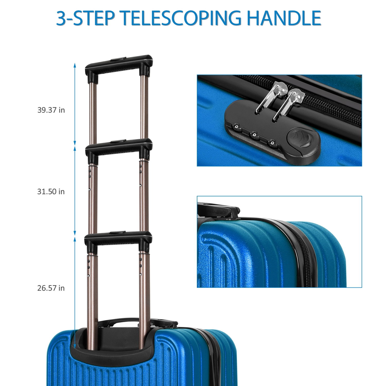 Sacs de voyage TSA à roulettes de 18 po avec cadre en aluminium de HIKOLAYAE