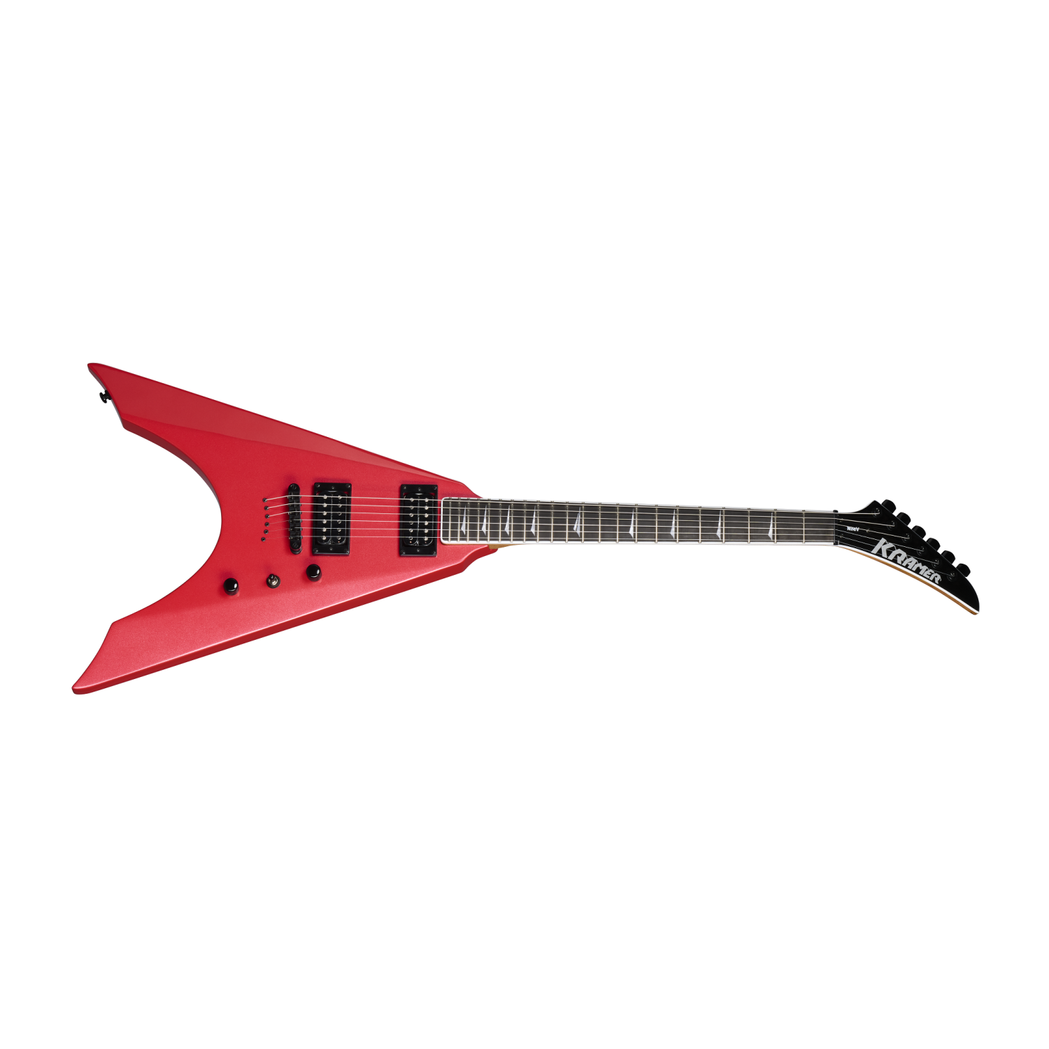 Kramer Nite-V Electric Guitar with Gigbag - Crimson Red Metallic