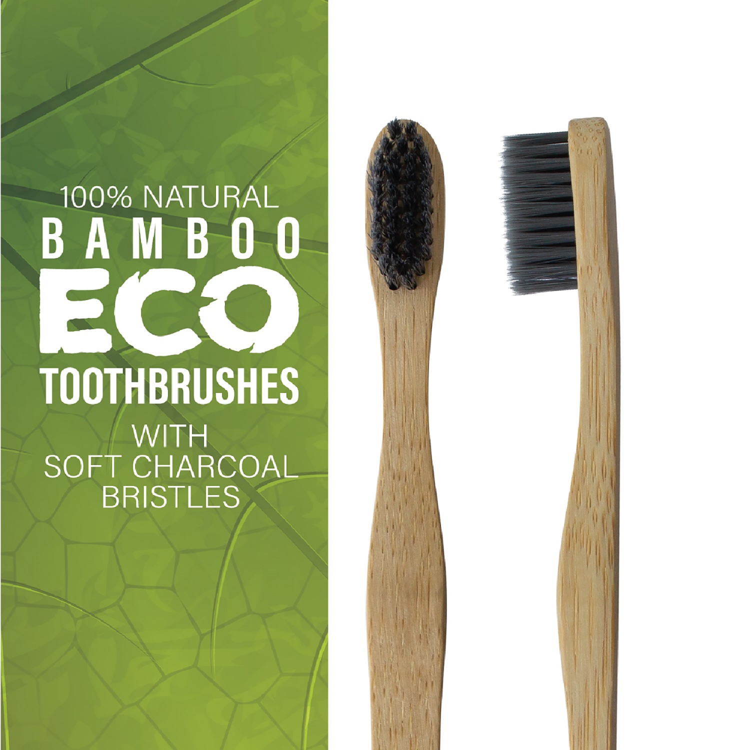 Brosse à dents 100 % bambou naturel de Pursonic