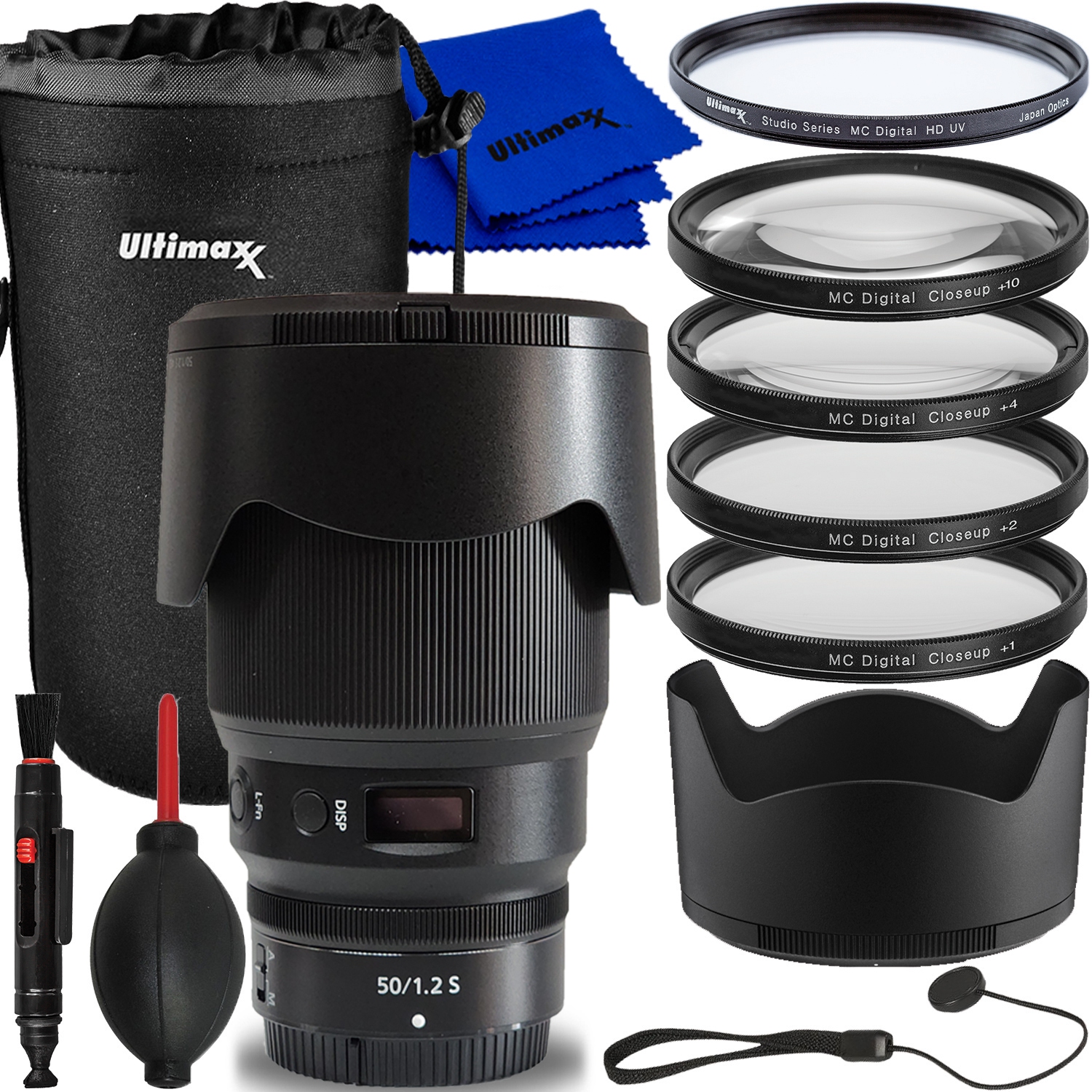 Nikon NIKKOR Z 50mm f/1.2 S Lens 20095 - 12PC Accessory