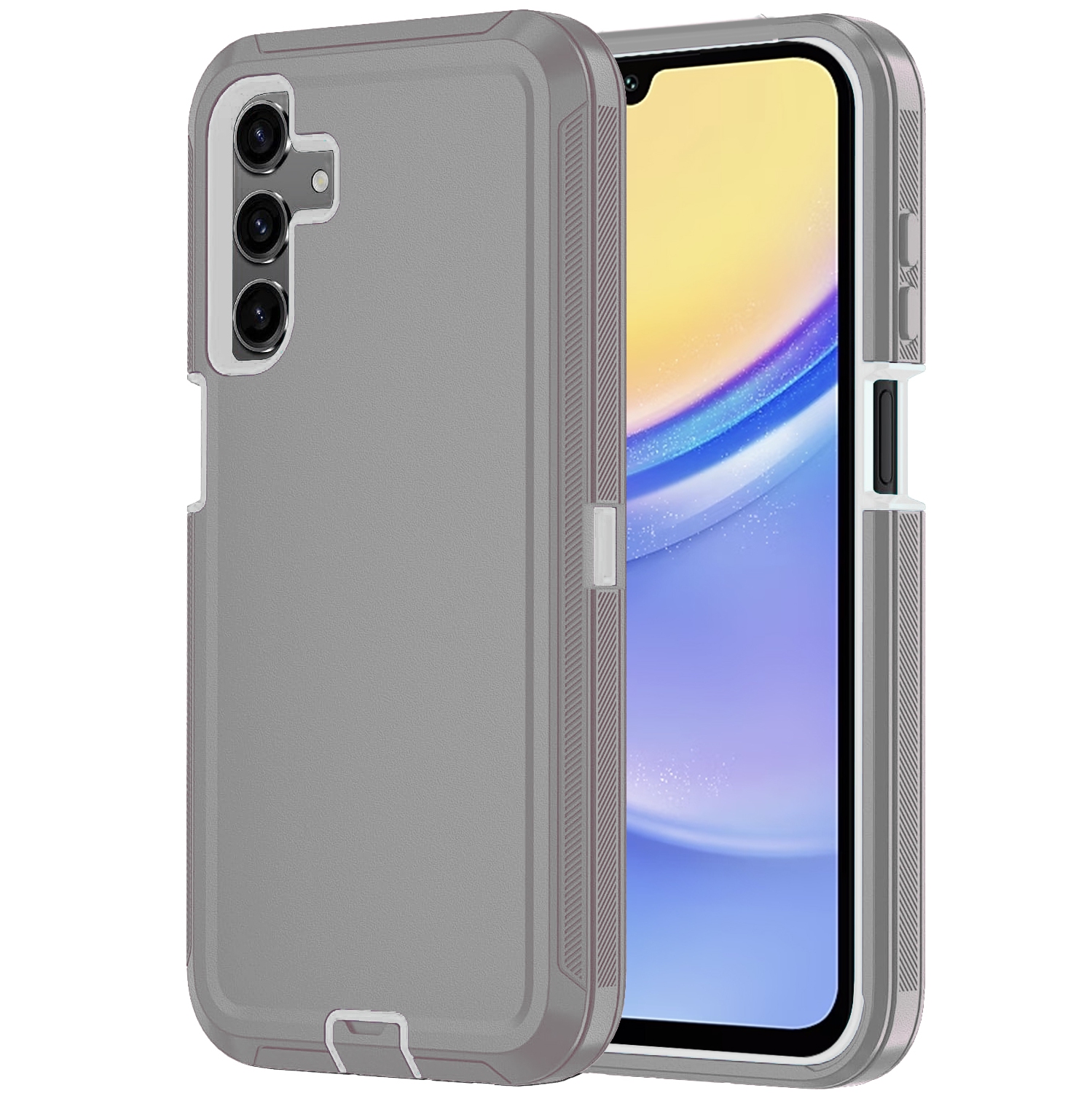 XCRS – Étui robuste triple couche Defender avec protection antichoc pour Galaxy A35 5G 6,6 po de Samsung