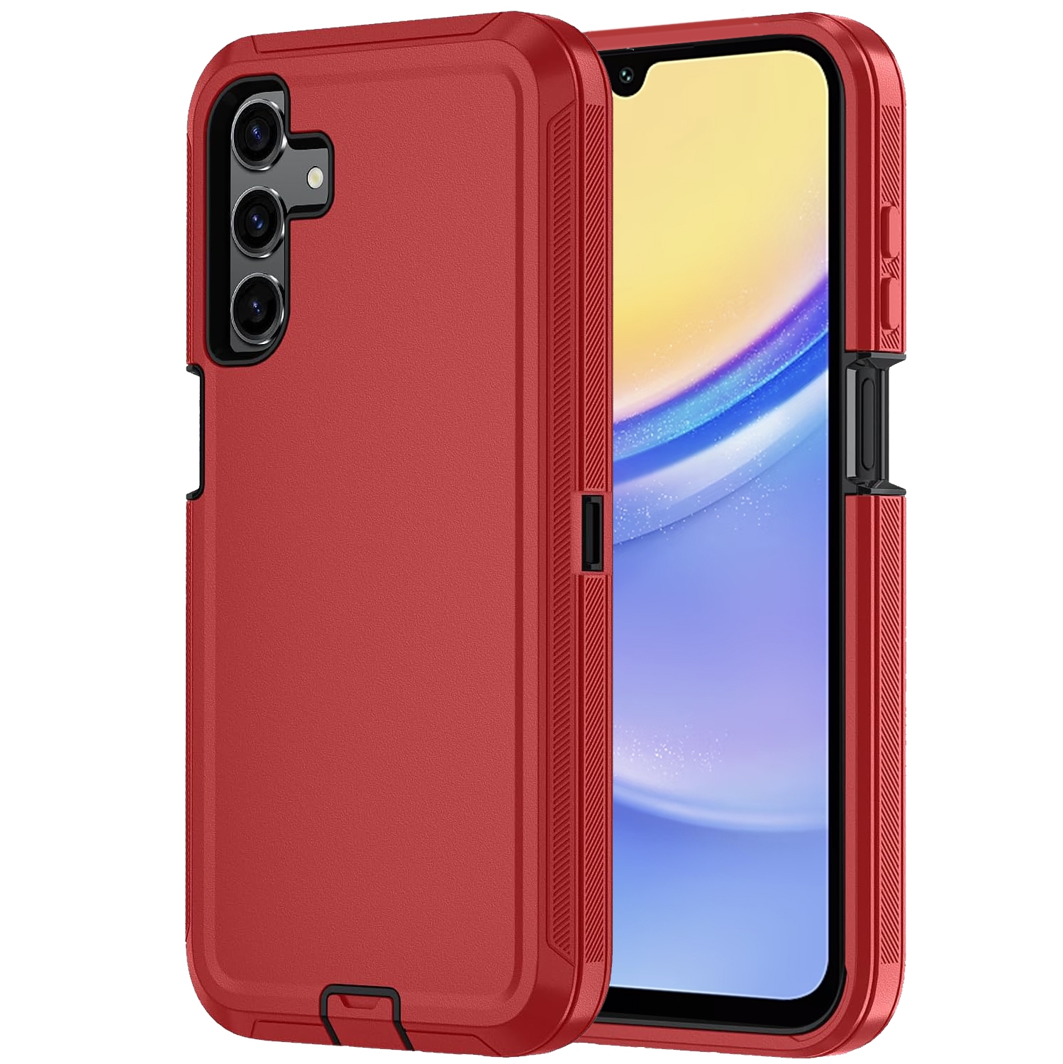 XCRS – Étui robuste triple couche Defender avec protection antichoc pour Galaxy A35 5G 6,6 po de Samsung