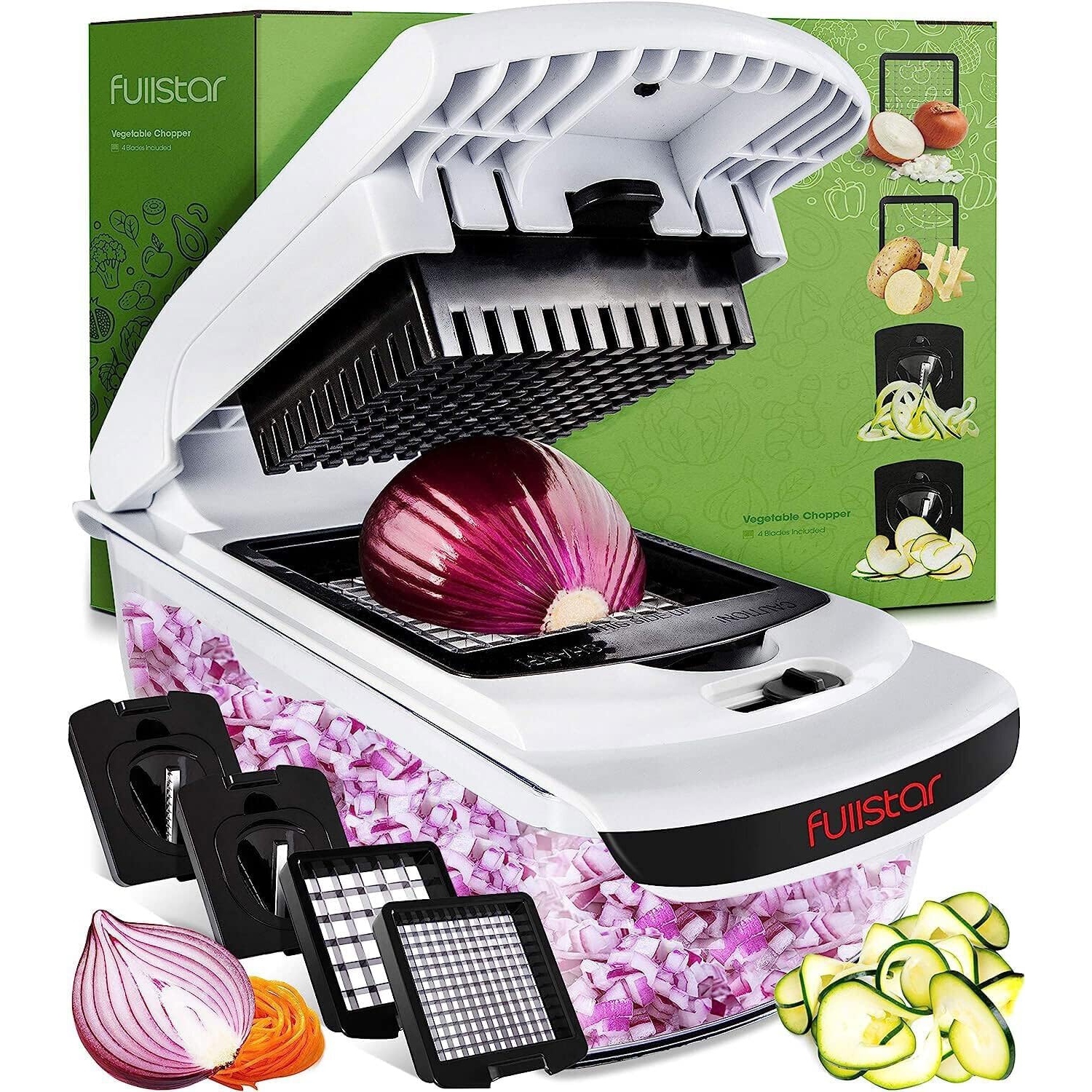 Vegetable Chopper Vegetable Cutter Onion Chopper - Veggie Chopper Food Chopper Salad Chopper Manual - Veg Potato Onion Dicer Slicer - Kitchen Tools